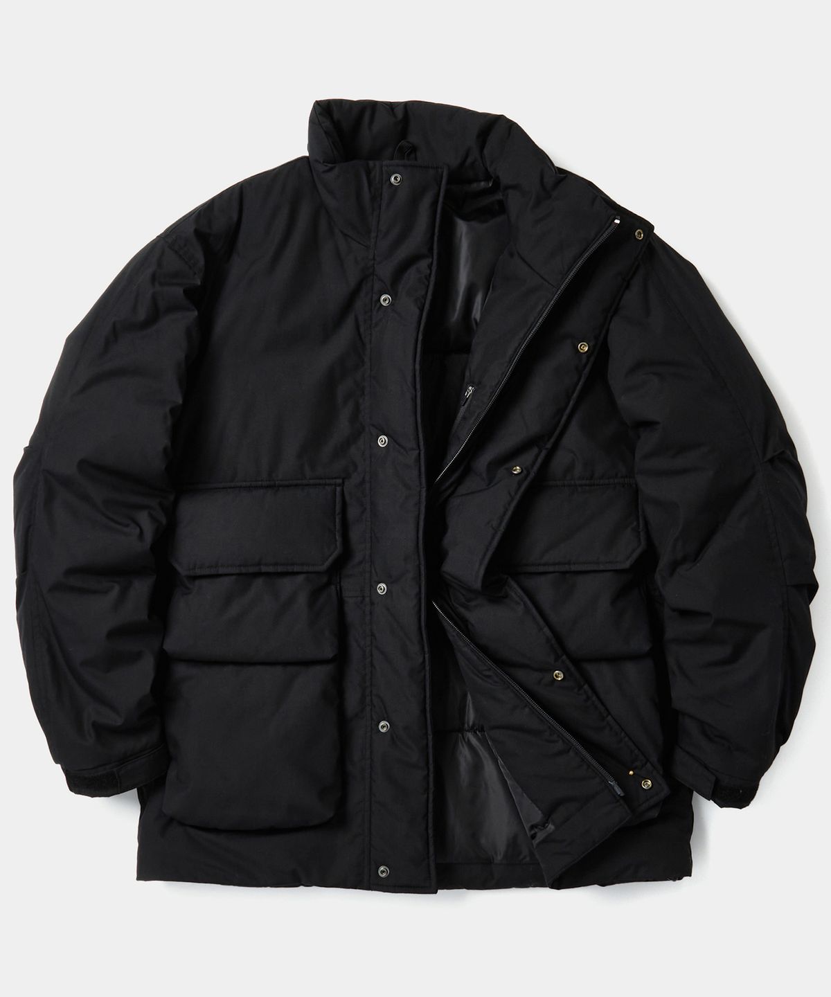 컬럼비아 유니버시티(COLUMBIA UNIVERSITY) B/S FOUR POCKET UTILITY PUFFER 블랙