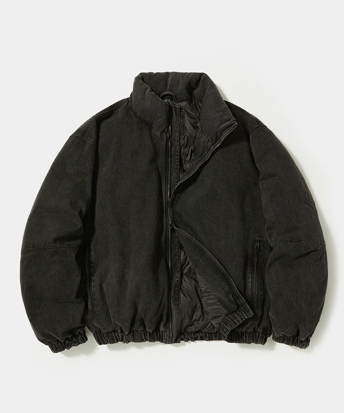 컬럼비아 유니버시티(COLUMBIA UNIVERSITY) B/S STREET DENIM OVER PUFFER 그레이데님