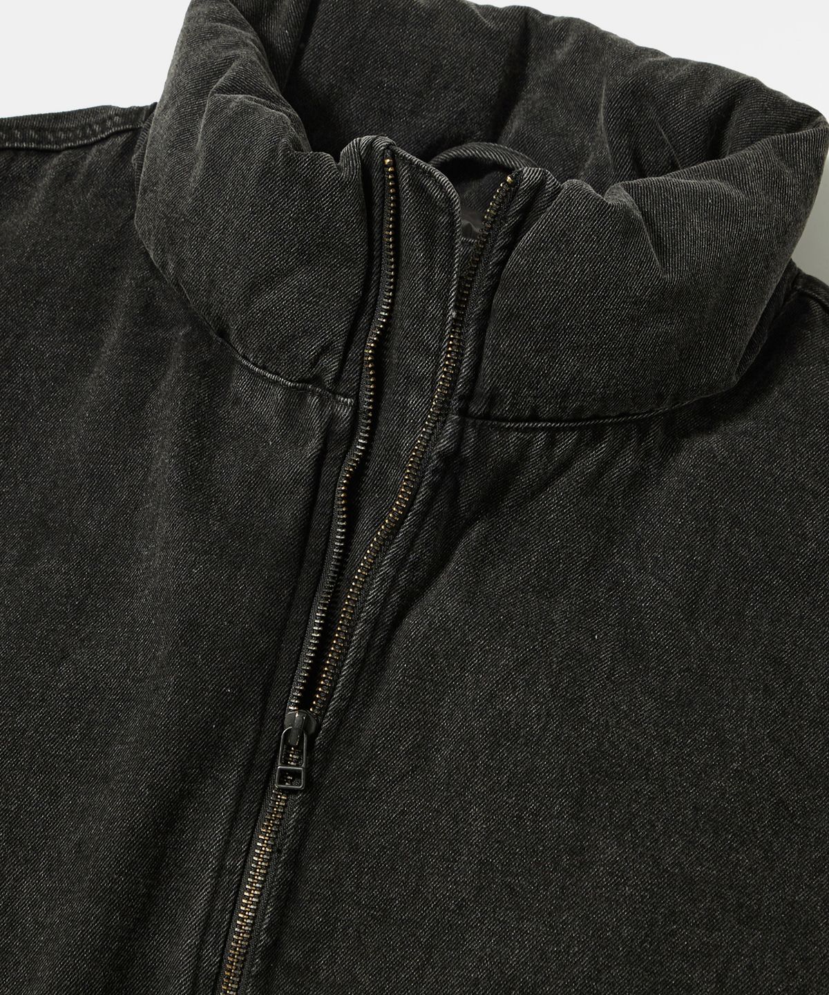컬럼비아 유니버시티(COLUMBIA UNIVERSITY) B/S STREET DENIM OVER PUFFER 그레이데님
