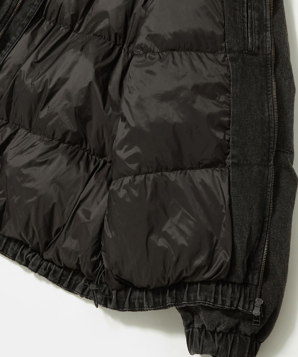 컬럼비아 유니버시티(COLUMBIA UNIVERSITY) B/S STREET DENIM OVER PUFFER 그레이데님