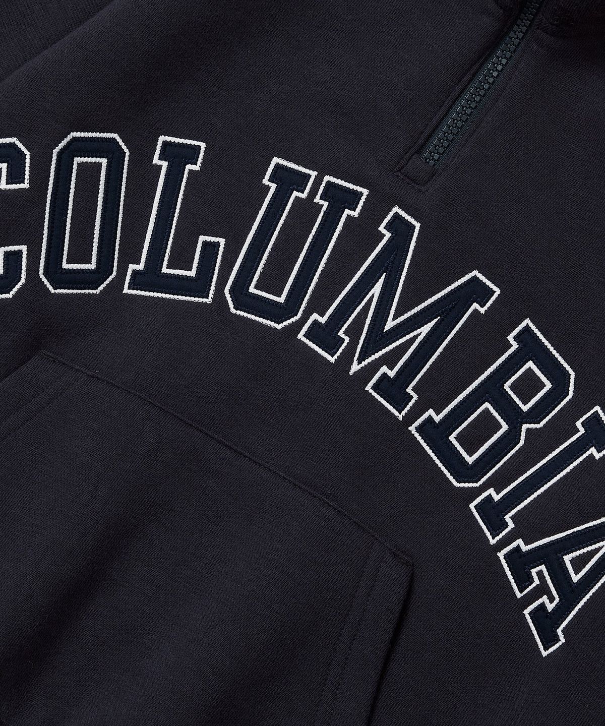 컬럼비아 유니버시티(COLUMBIA UNIVERSITY) KIDS CU BIG ARCH HALF-ZIP SWEATSHIRTS 크라운네이비