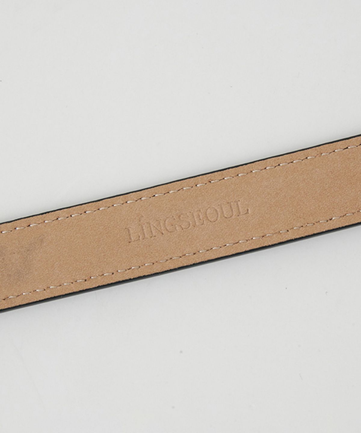 링서울(LINGSEOUL) [선물옵션] 20mm cow leather belt-black