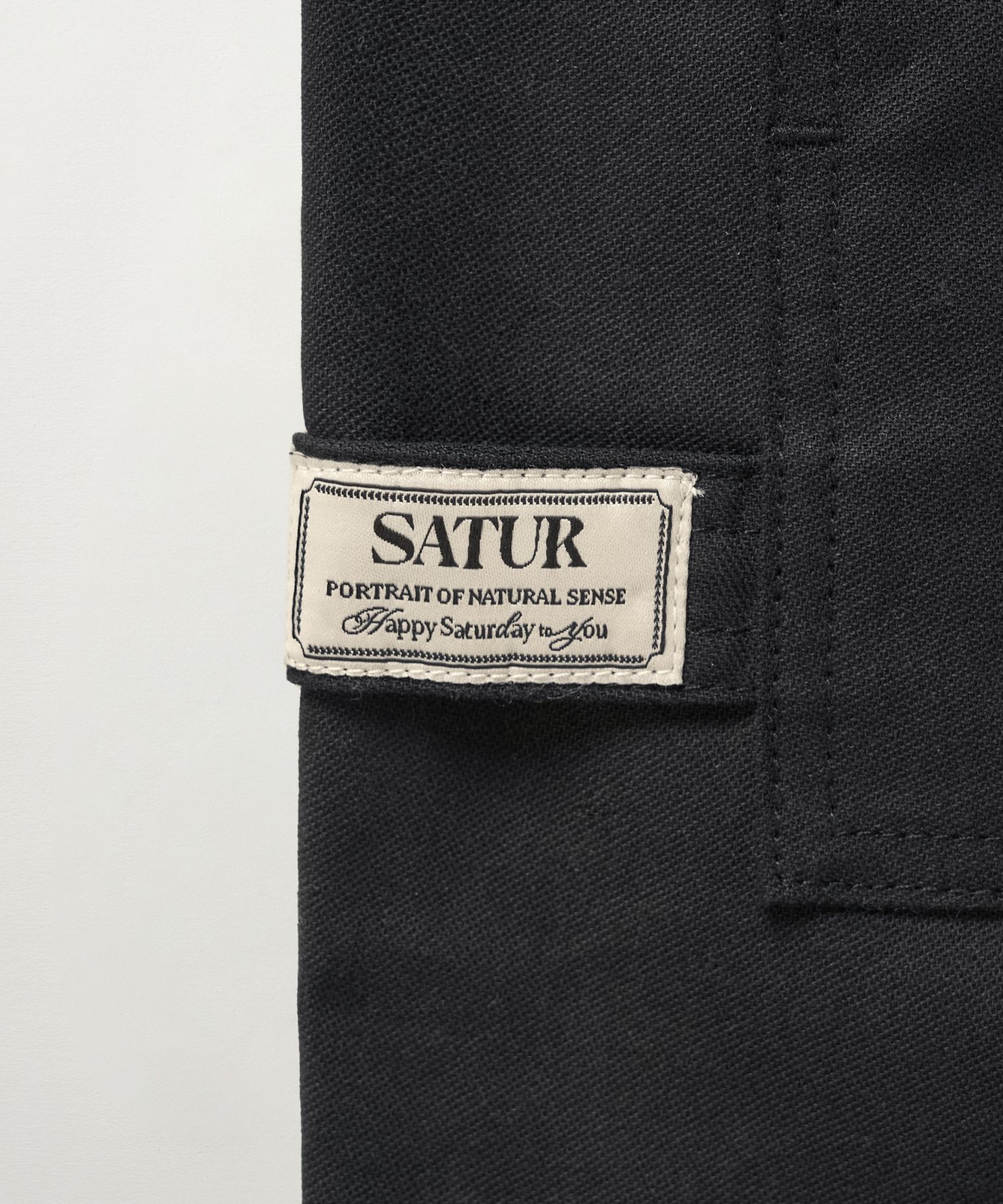 MUSINSA | SATUR Cotton Carpenter Work Pants Black
