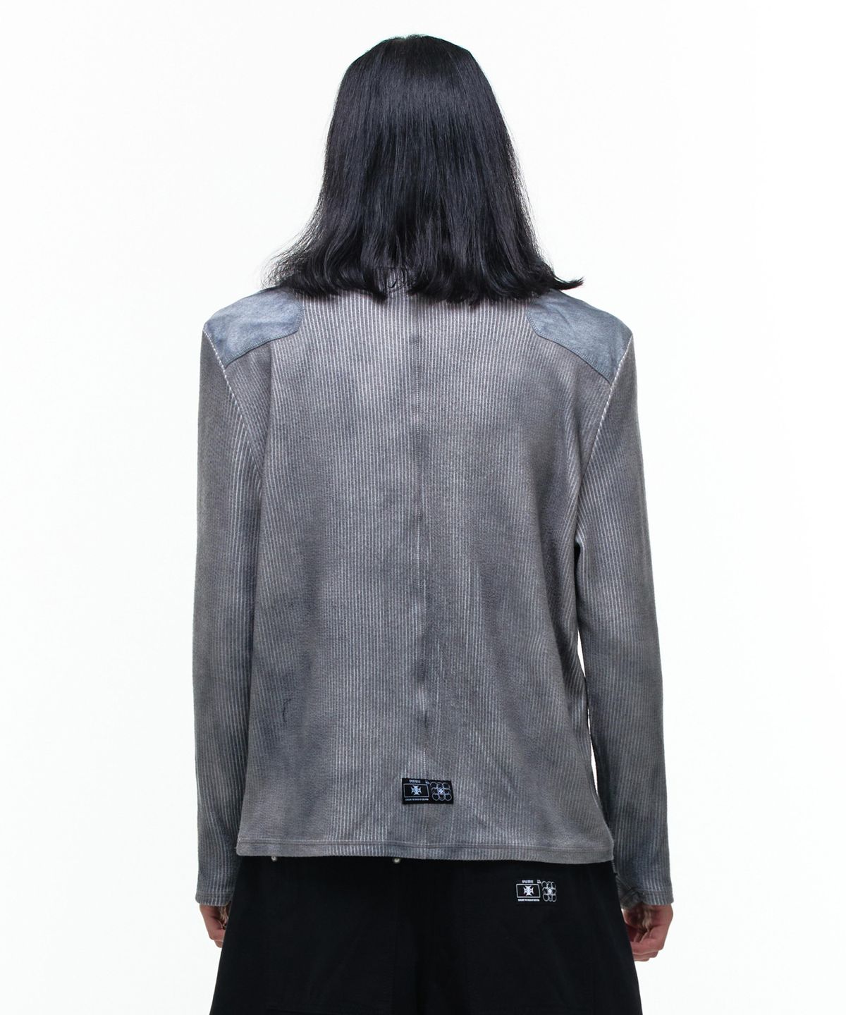 오퍼스 0012(OPUS 0012) Op. 07 REDRUM PATCH KNIT DARK GRAY