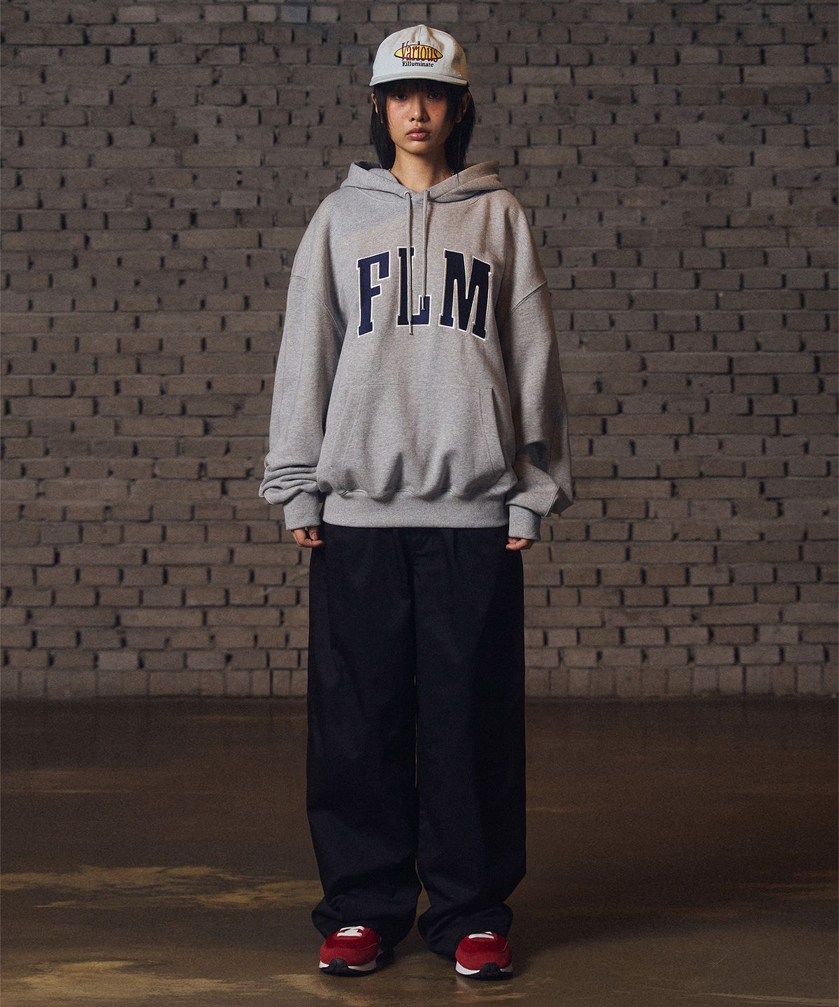 필루미네이트(FILLUMINATE) 베리어스 워싱 볼 캡-차콜