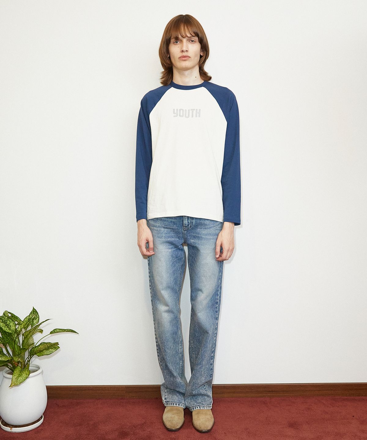 롤링스튜디오(ROLLINGSTUDIOS) FLARED JEANS WASHED BLUE
