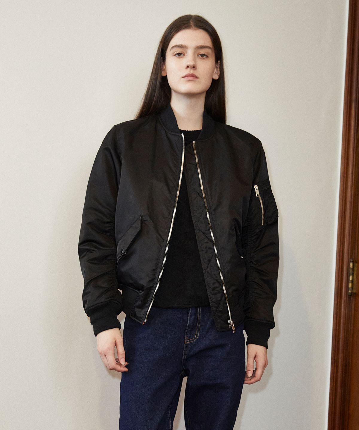 롤링스튜디오(ROLLINGSTUDIOS) MA-1 BOMBER JACKET BLACK