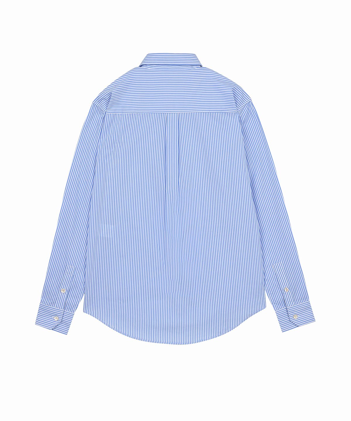롤링스튜디오(ROLLINGSTUDIOS) LOOSE SHIRT STRIPE WHITE/SKYBLUE