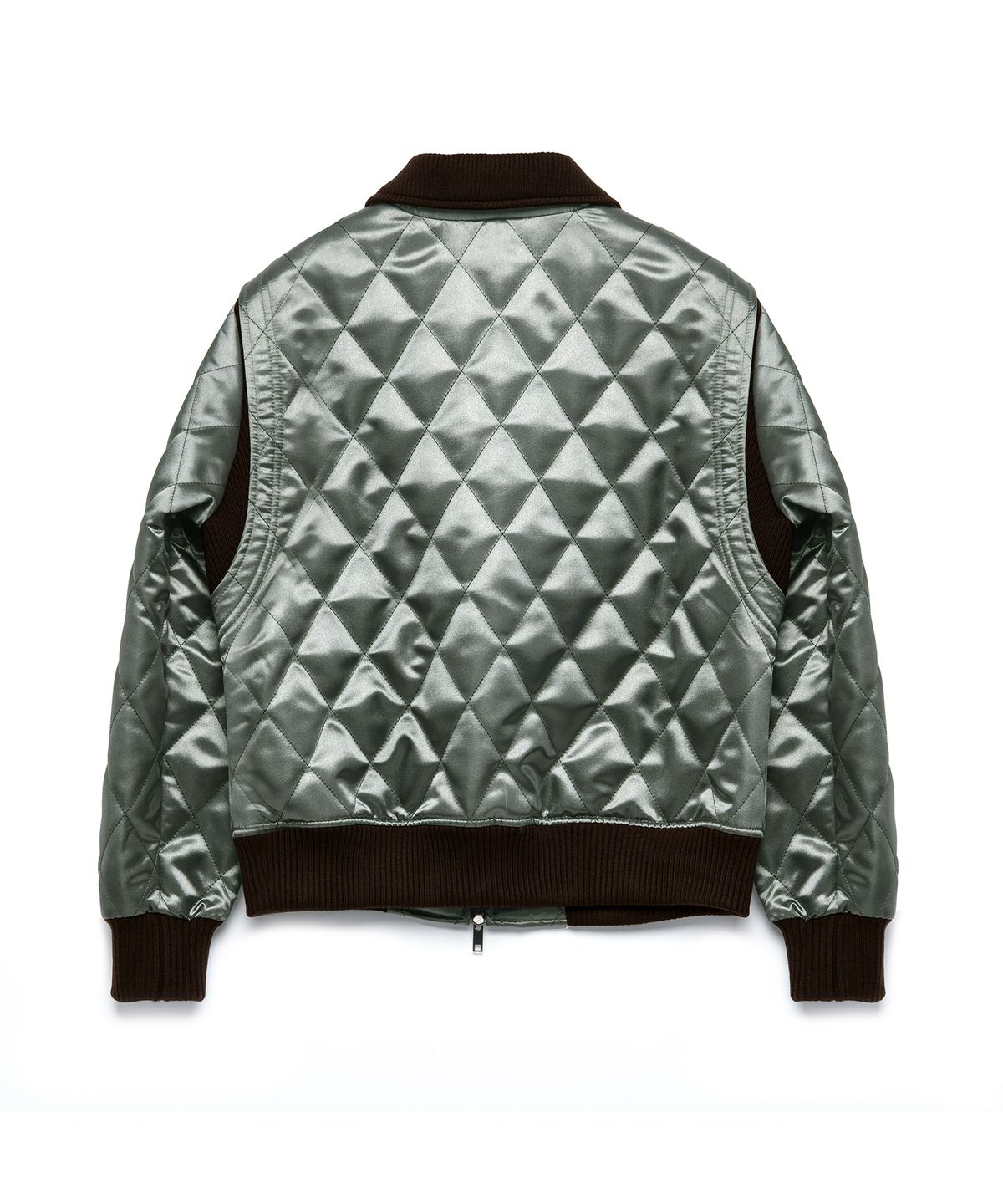 롤링스튜디오(ROLLINGSTUDIOS) QUILTED BOMBER JACKET SATIN OLIVE GREEN