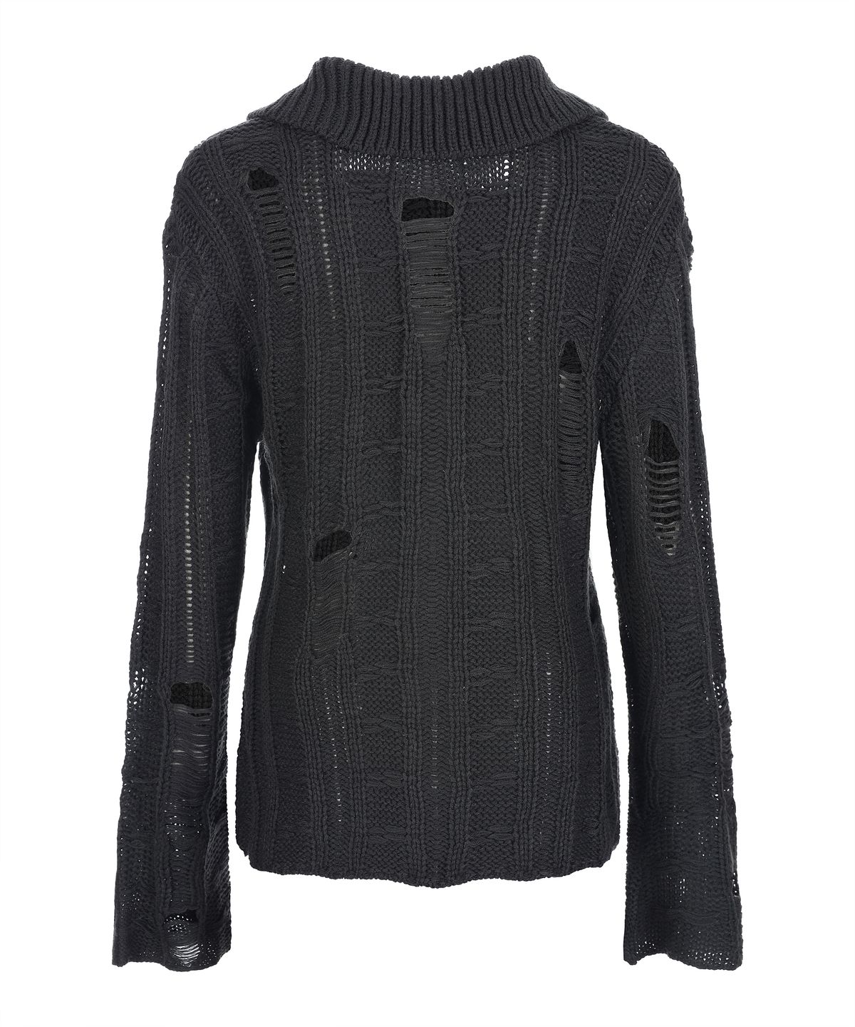 라라폭스(LALAFOX) KNIT COLLAR CARDIGAN CHARCOAL BQ4KG004