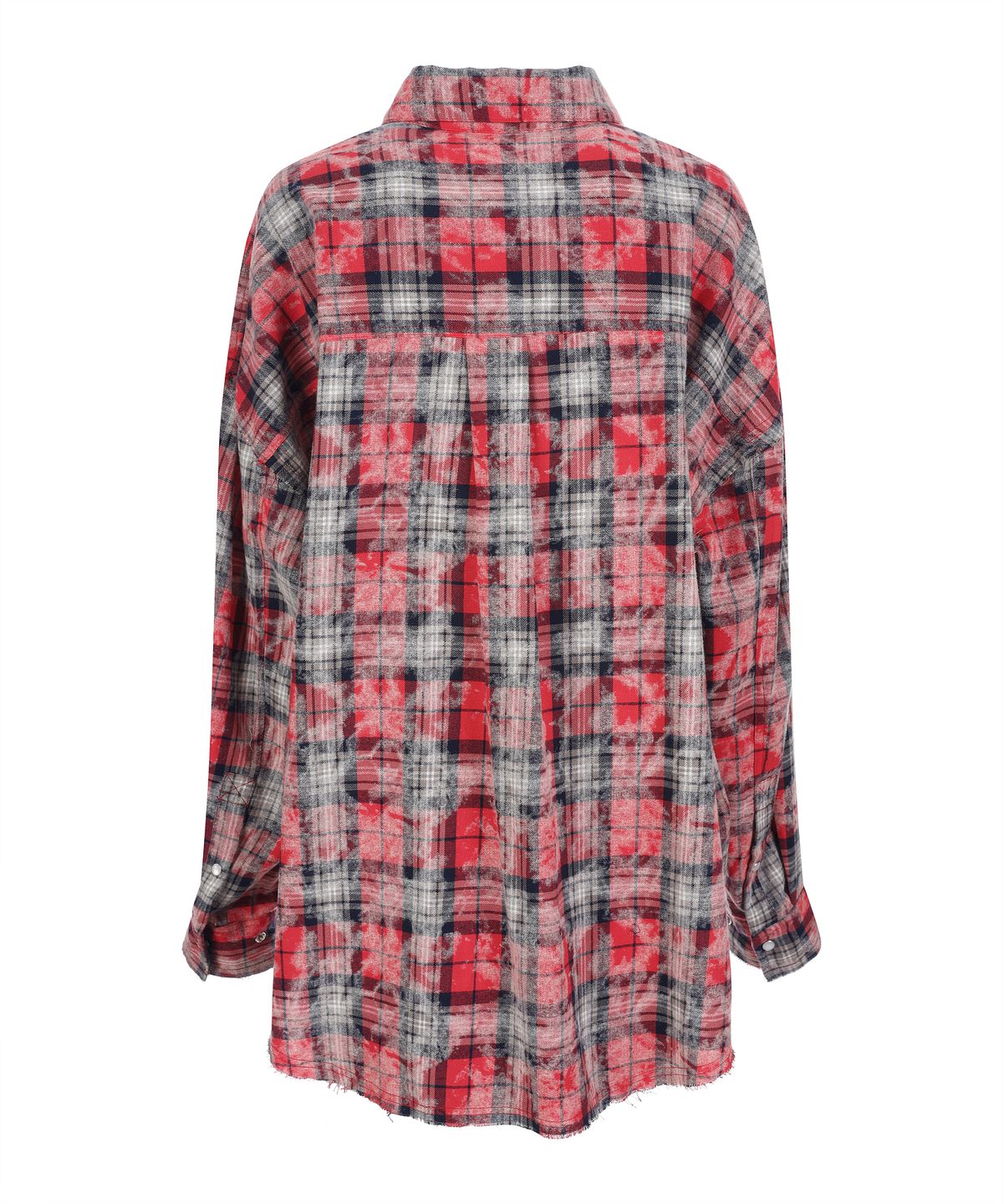 라라폭스(LALAFOX) CHECK OVERSIZED SHIRT RED BQ4CB002