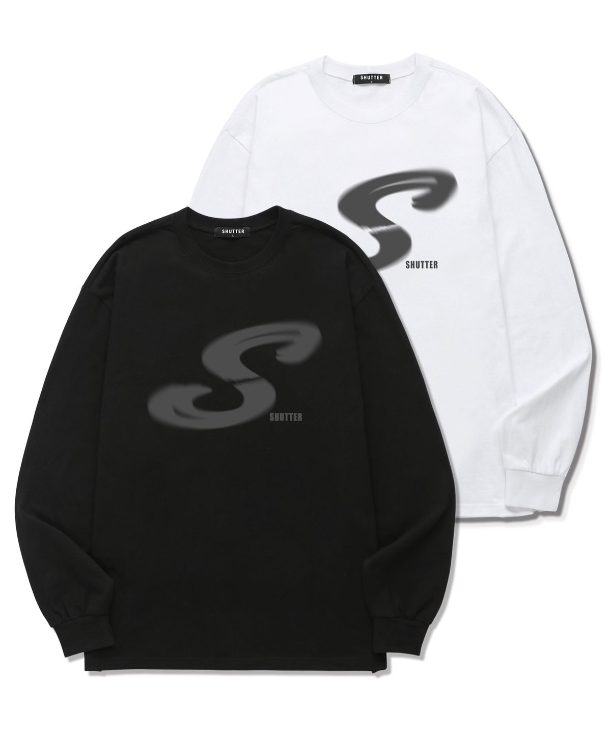 셔터(SHUTTER) S LOGO 롱슬리브 (SLS015) 화이트