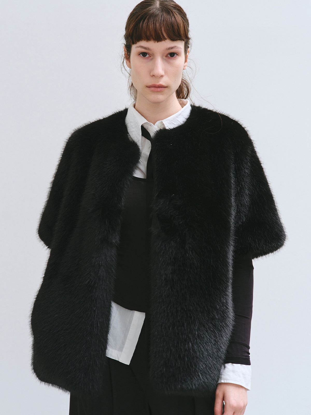 해브레스(HAVELESS) KIKO FAUX FUR JACKET BLACK