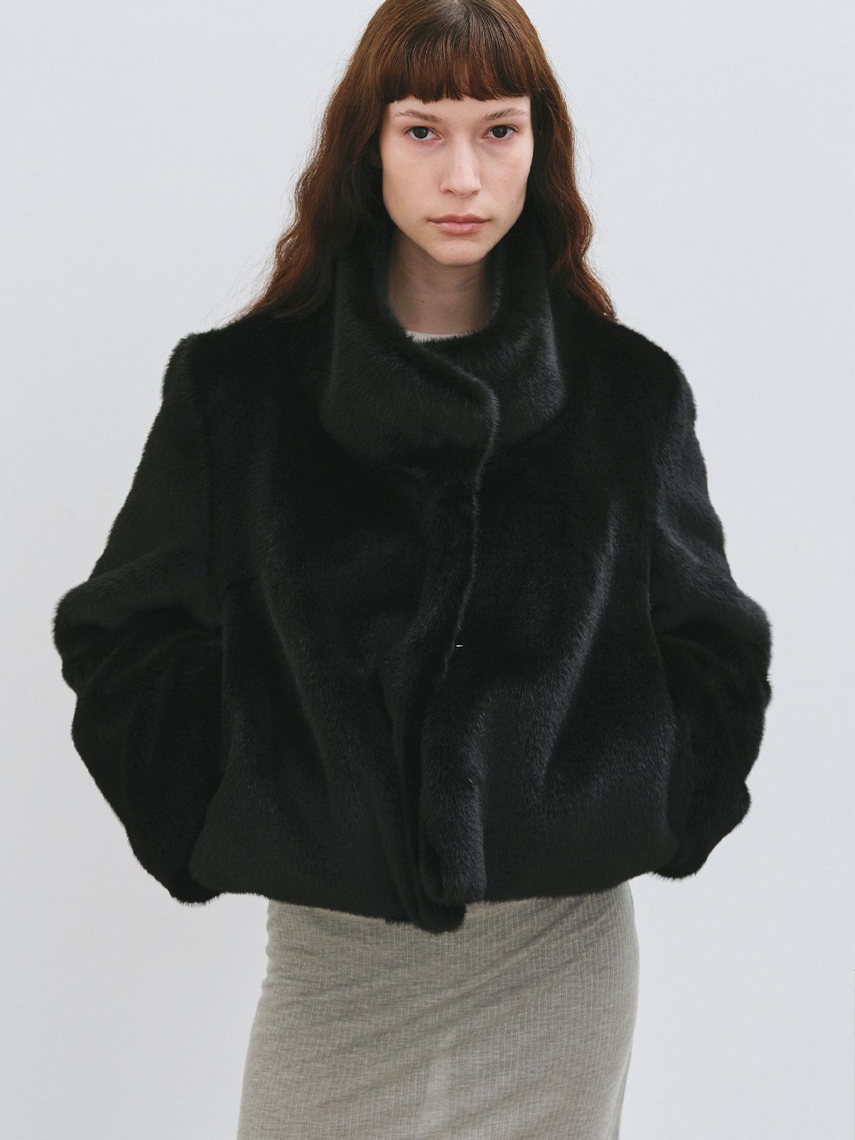 해브레스(HAVELESS) JOEY FAUX FUR JACKET BLACK