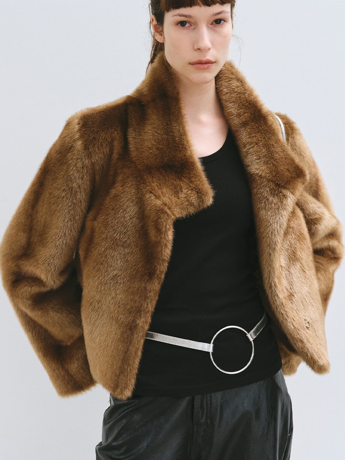 해브레스(HAVELESS) JOEY FAUX FUR JACKET CAMEL