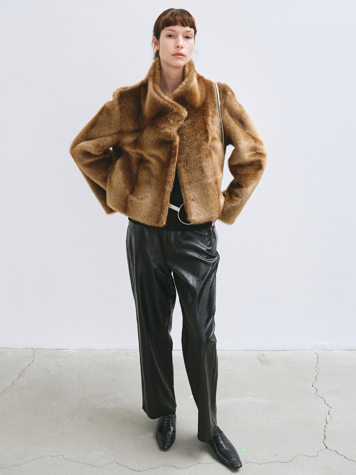 해브레스(HAVELESS) JOEY FAUX FUR JACKET CAMEL