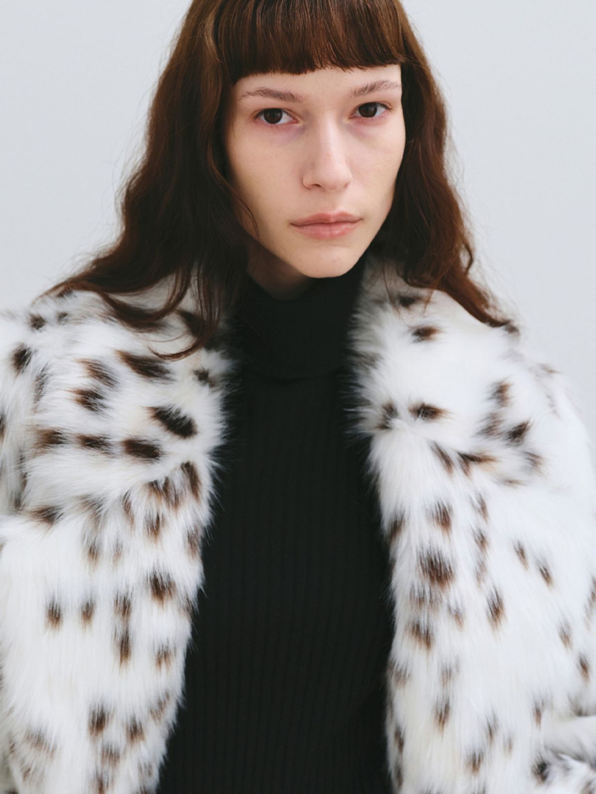 해브레스(HAVELESS) SALLY FAUX FUR JACKET LEOPARD