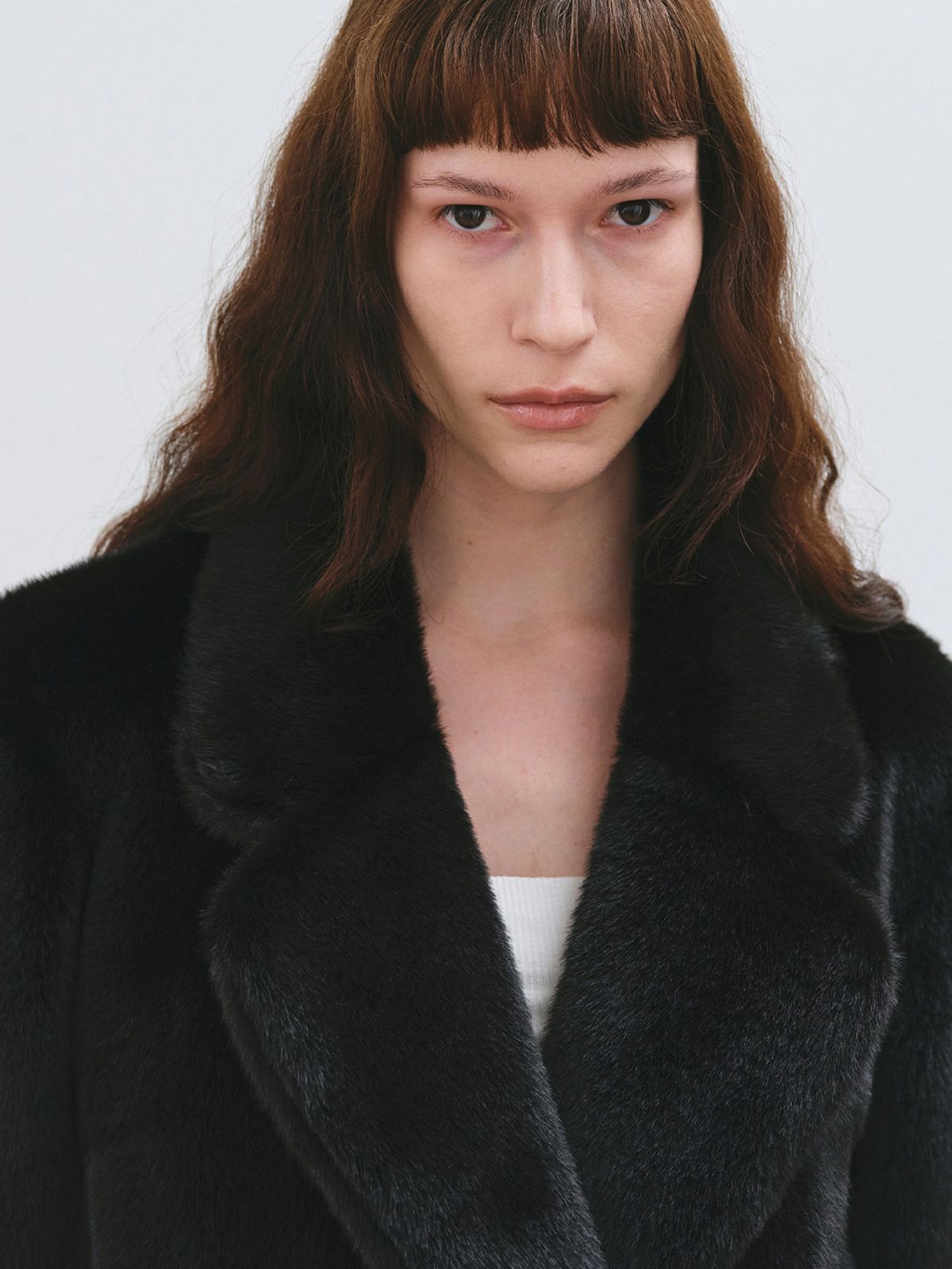 해브레스(HAVELESS) SALLY FAUX FUR JACKET BLACK