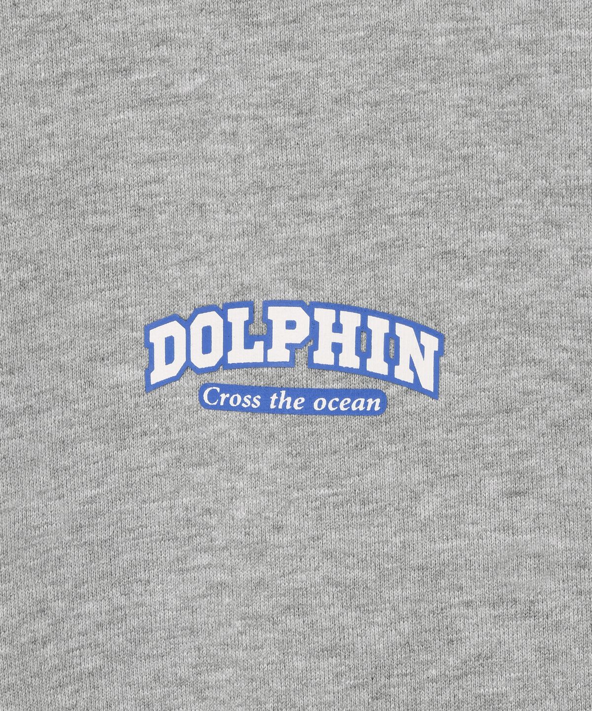 돌핀웨이브어패럴(DOLPHIN WAVE APPAREL) 돌핀 실리콘프린트 맨투맨 멜란지그레이