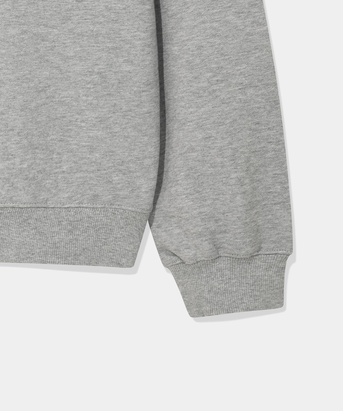 돌핀웨이브어패럴(DOLPHIN WAVE APPAREL) 돌핀 실리콘프린트 맨투맨 멜란지그레이