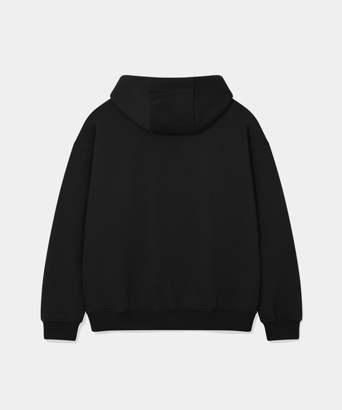 돌핀웨이브어패럴(DOLPHIN WAVE APPAREL) [세트] 돌핀 체인자수 기모 후드 & 조거 팬츠 블랙