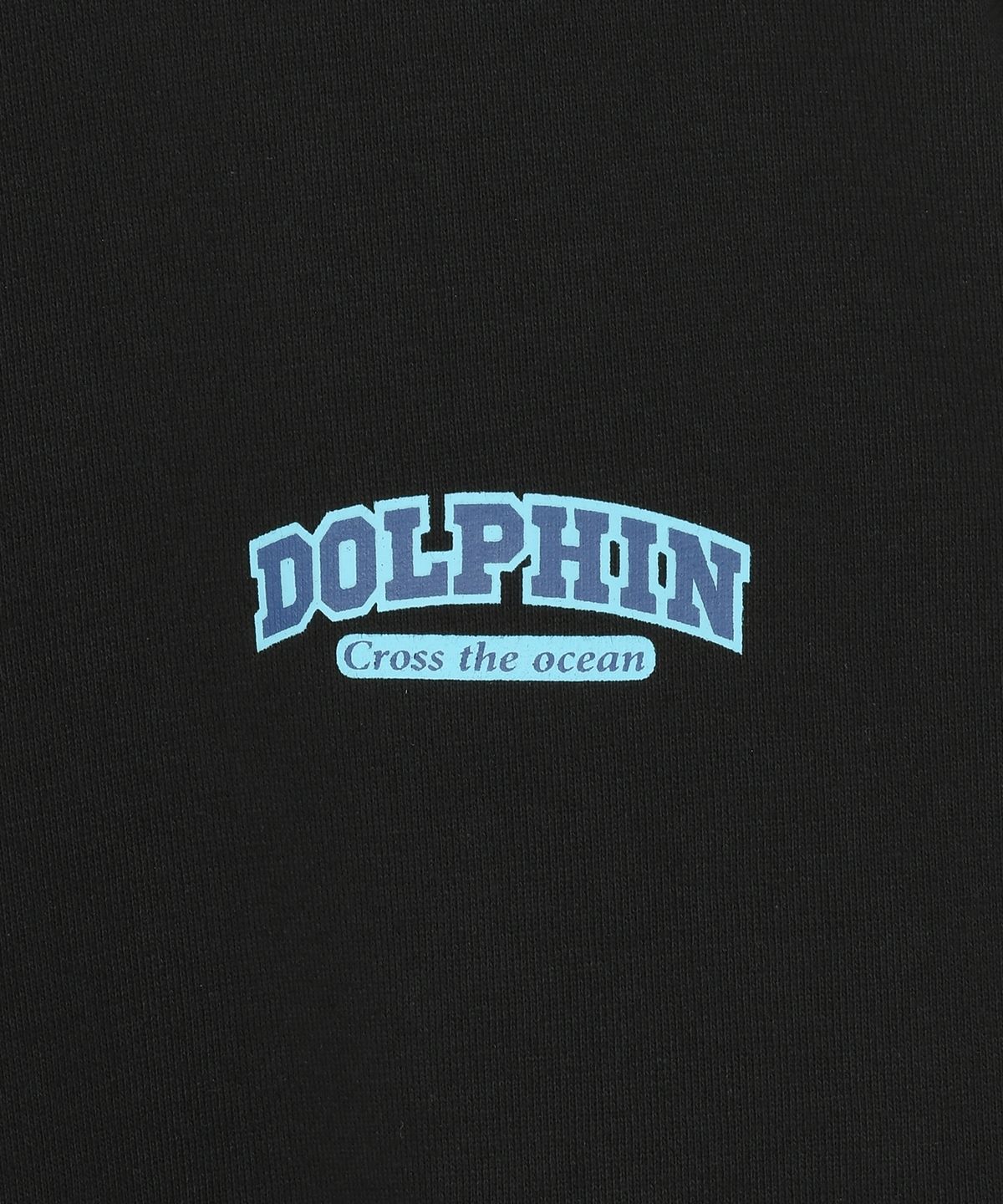 돌핀웨이브어패럴(DOLPHIN WAVE APPAREL) [세트] 돌핀 실리콘프린트 맨투맨 &  원턱 팬츠 블랙