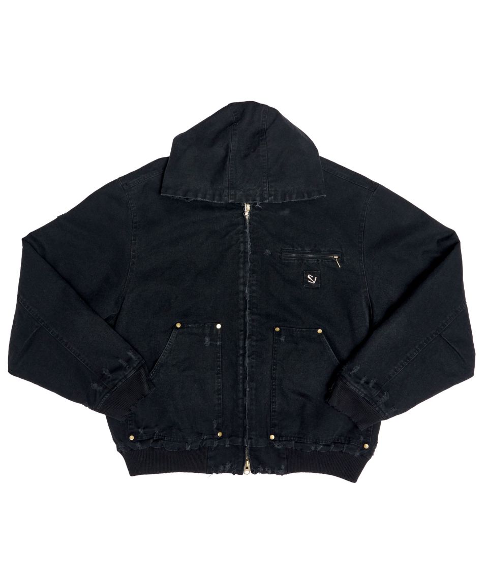 MUSINSA公式 | SCHISM INDUCING AGING WORK JACKET BLACK