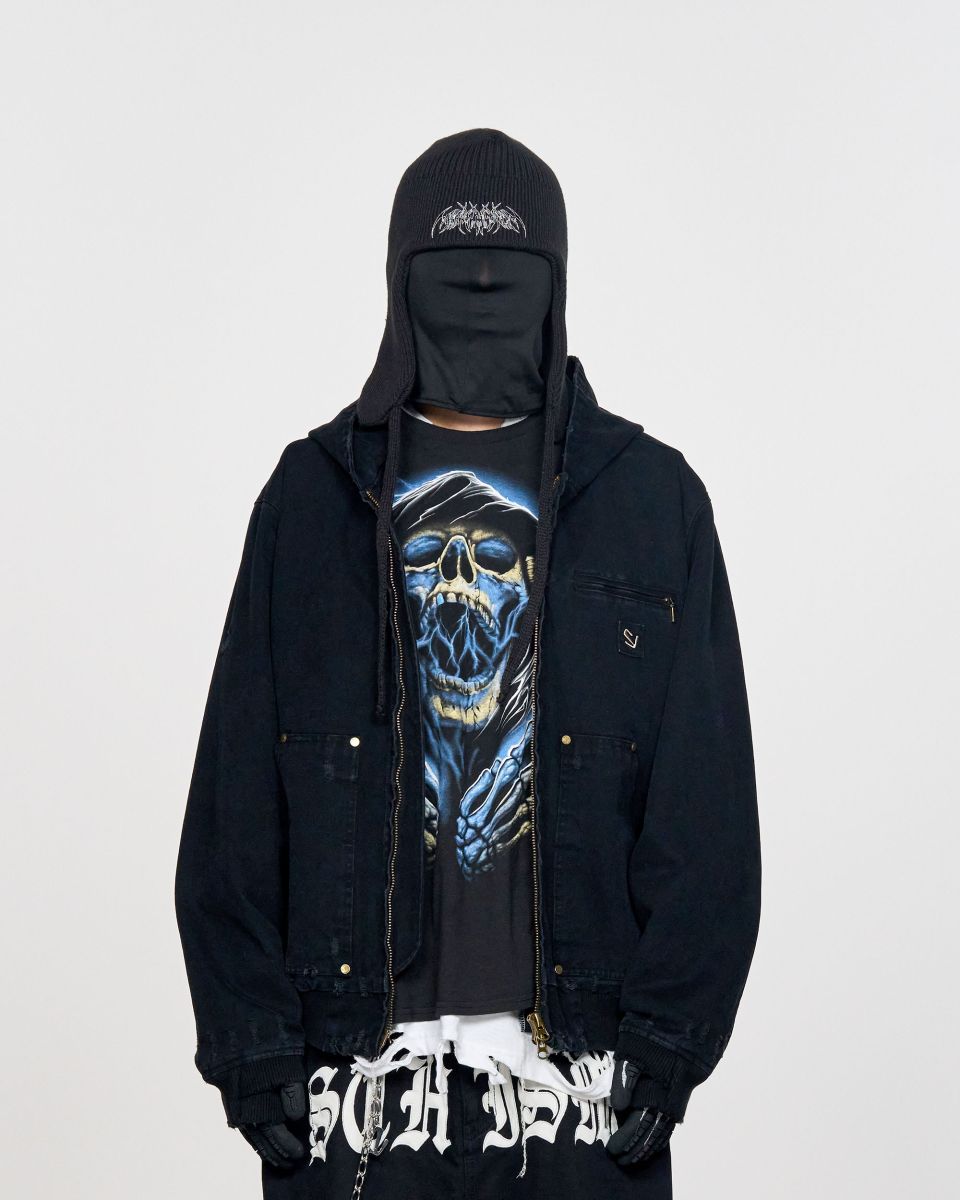 MUSINSA公式 | SCHISM INDUCING AGING WORK JACKET BLACK