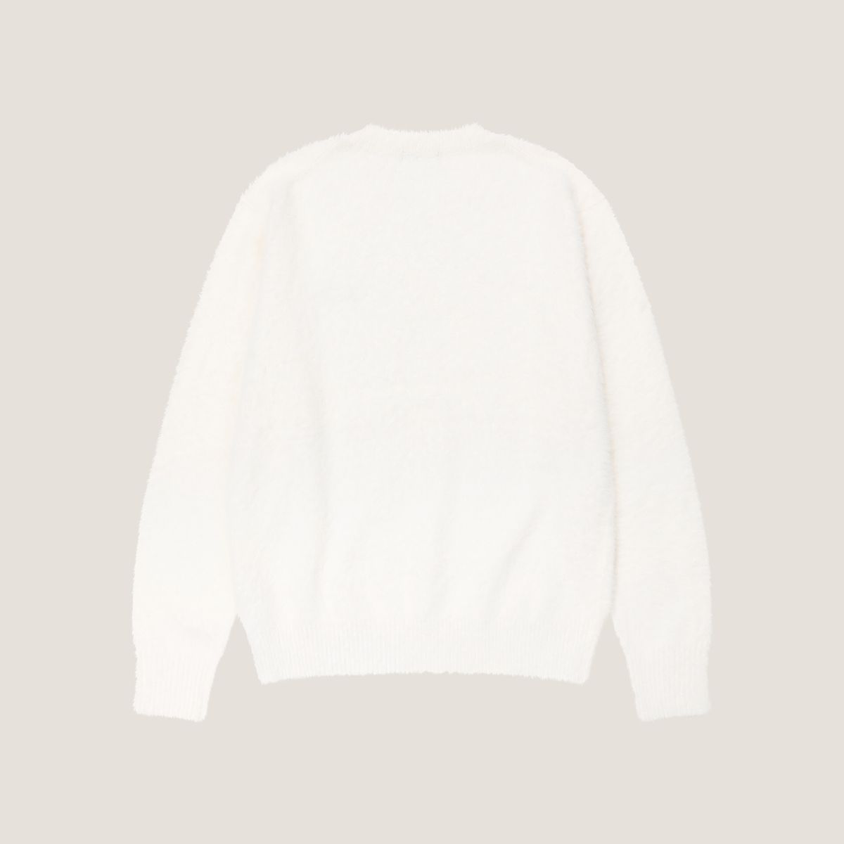 어굿데이(AGOODDAY) [UNISEX]  BISCOUS ROUND KNIT (white)