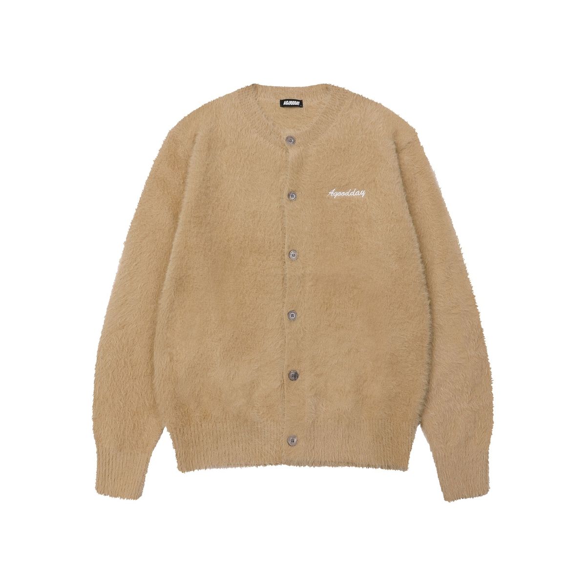 어굿데이(AGOODDAY) [UNISEX]  BISCOUS ROUND CARDIGUN (beige)