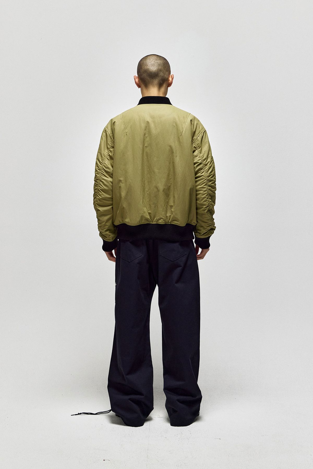 서피스에디션(SURFACE EDITION) DOUBLE ZIP NYLON BOMBER_YELLOW