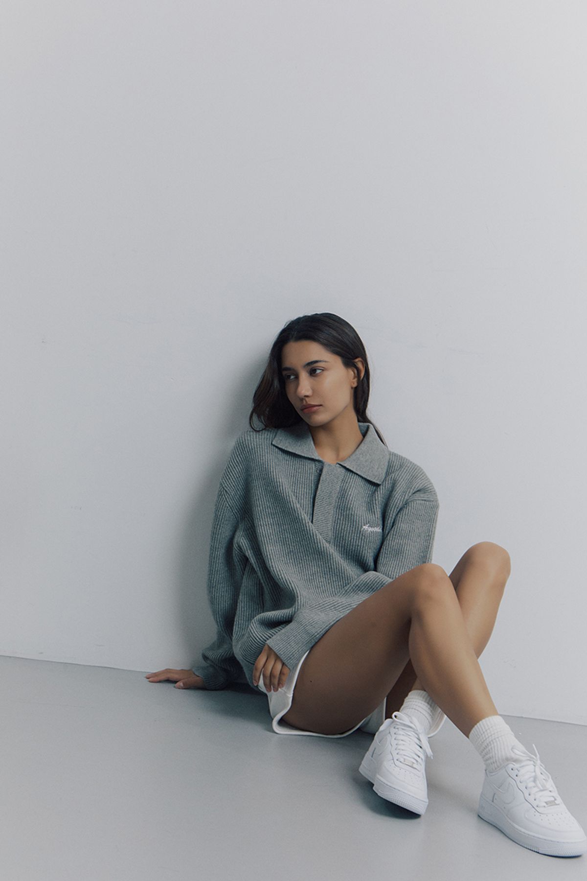 어굿데이(AGOODDAY) [UNISEX]  BISCOUS HAZZI KNIT (gray)