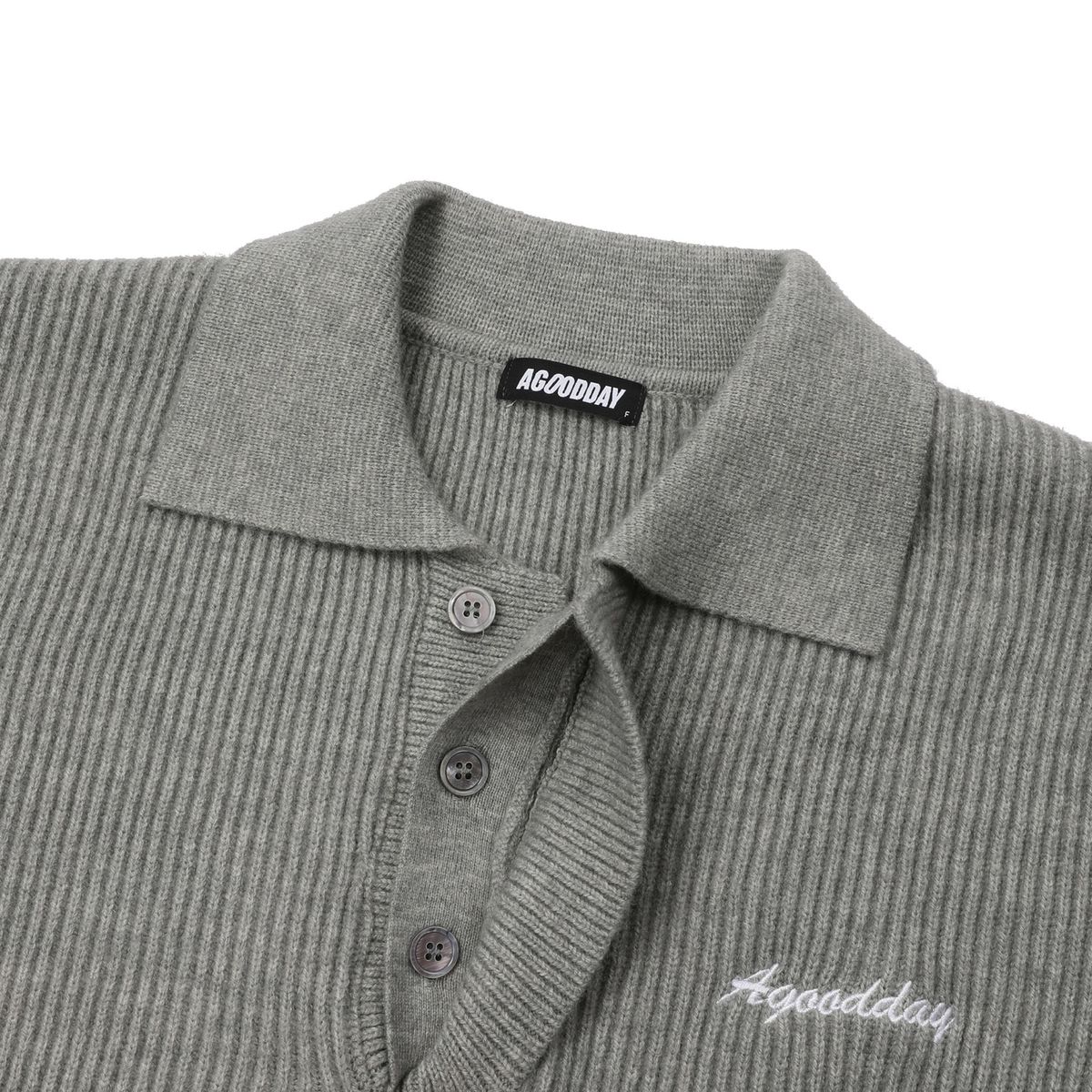 어굿데이(AGOODDAY) [UNISEX]  BISCOUS HAZZI KNIT (gray)