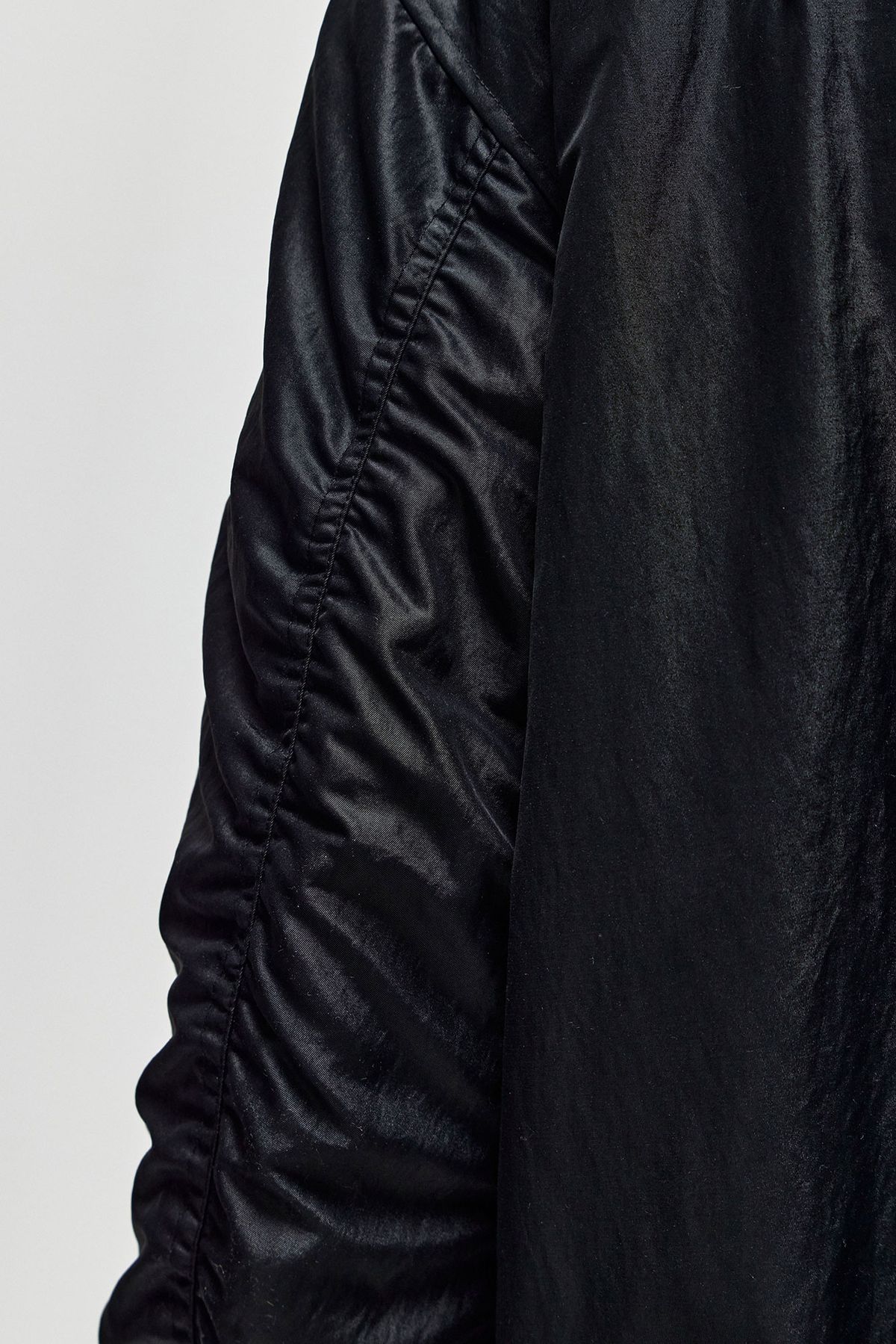 서피스에디션(SURFACE EDITION) DOUBLE ZIP NYLON BOMBER_BLACK