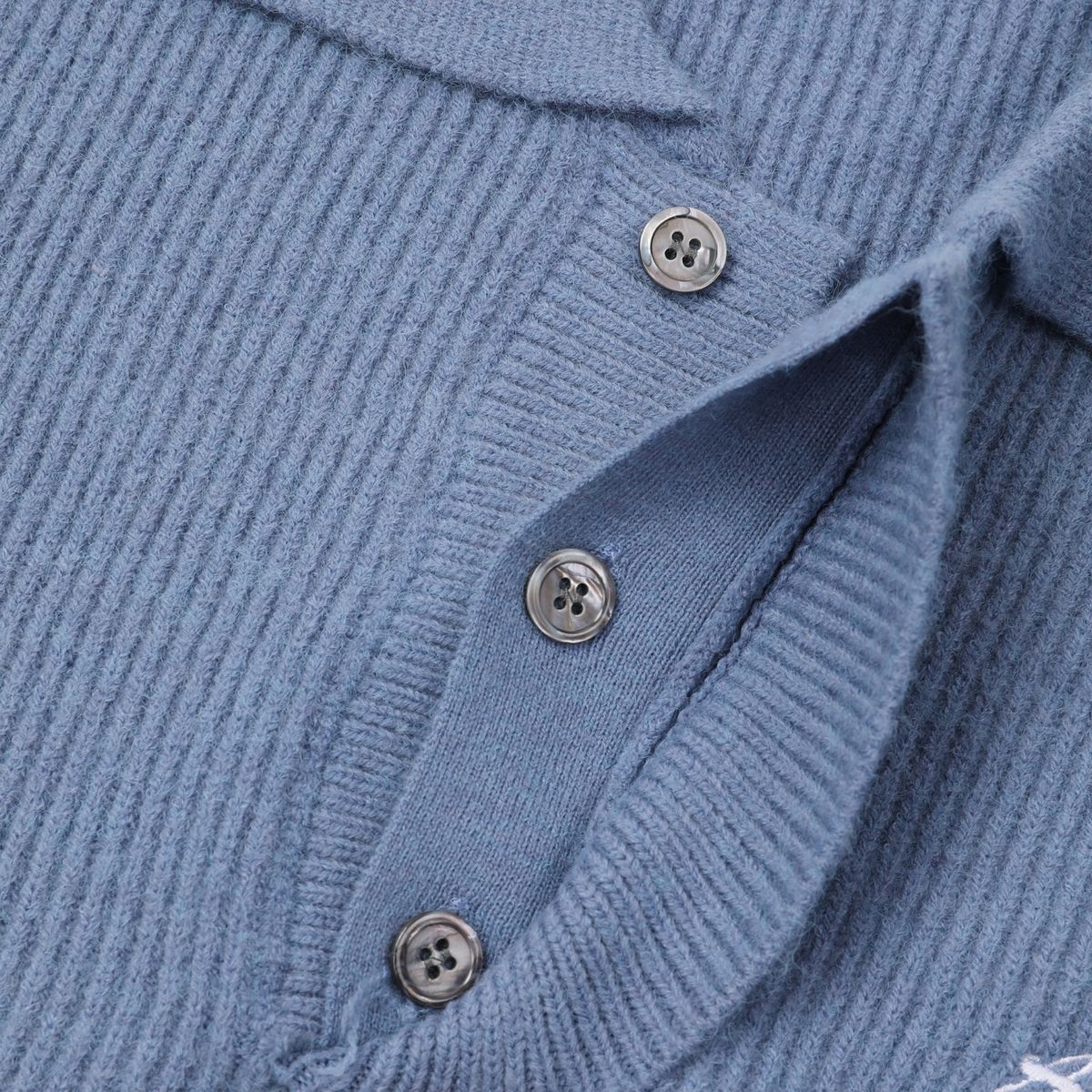 어굿데이(AGOODDAY) [UNISEX]  BISCOUS HAZZI KNIT (sky blue)