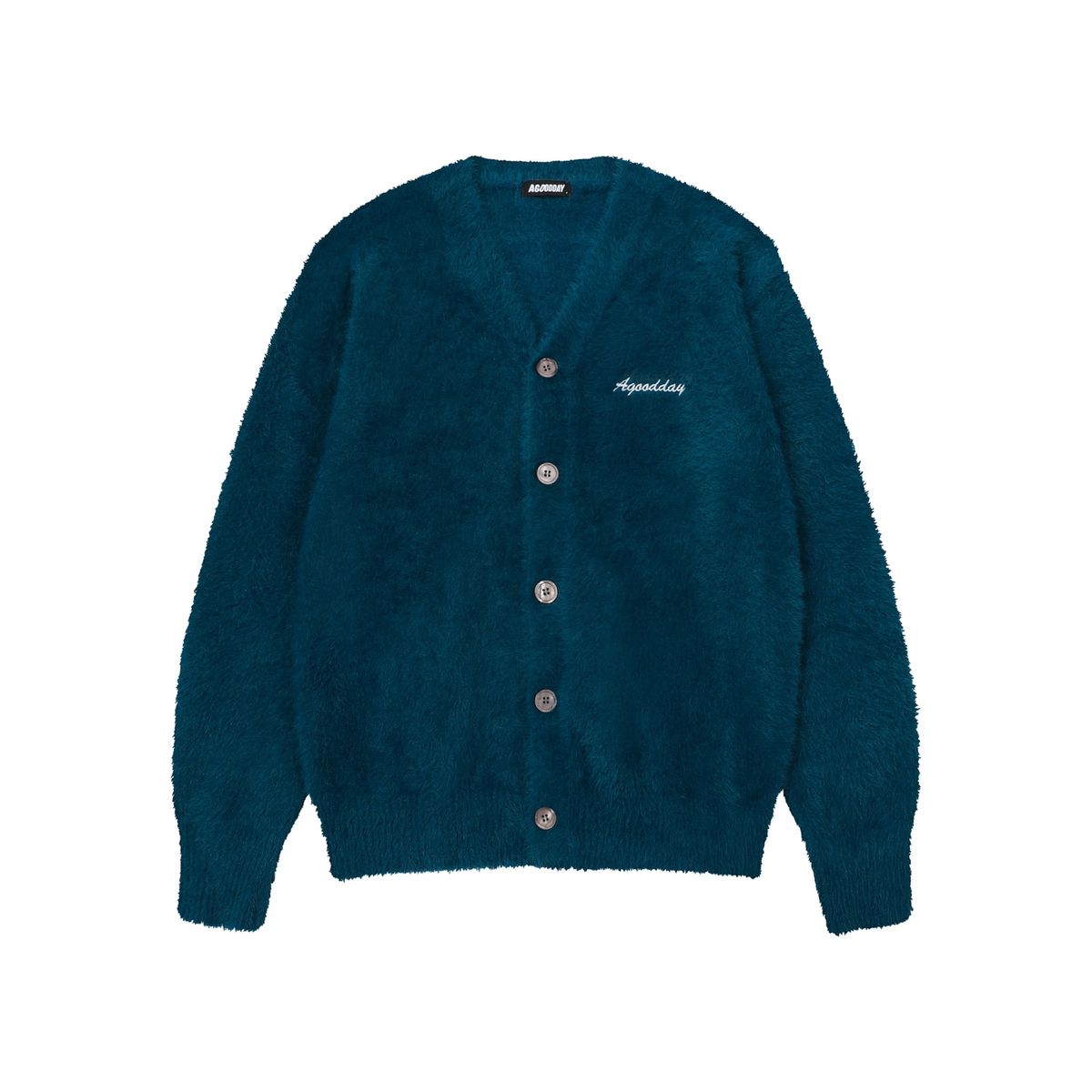 어굿데이(AGOODDAY) [UNISEX]  BISCOUS V-NECK CARDIGUN (blue)