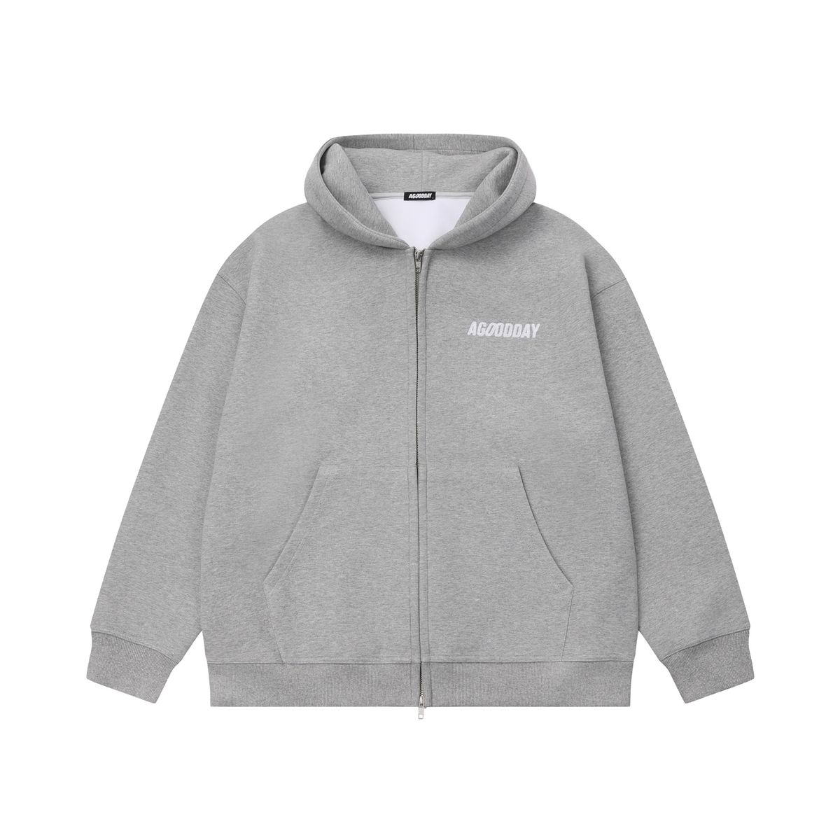 어굿데이(AGOODDAY) [UNISEX]  BELLUNA HOODIE ZIPUP (gray)