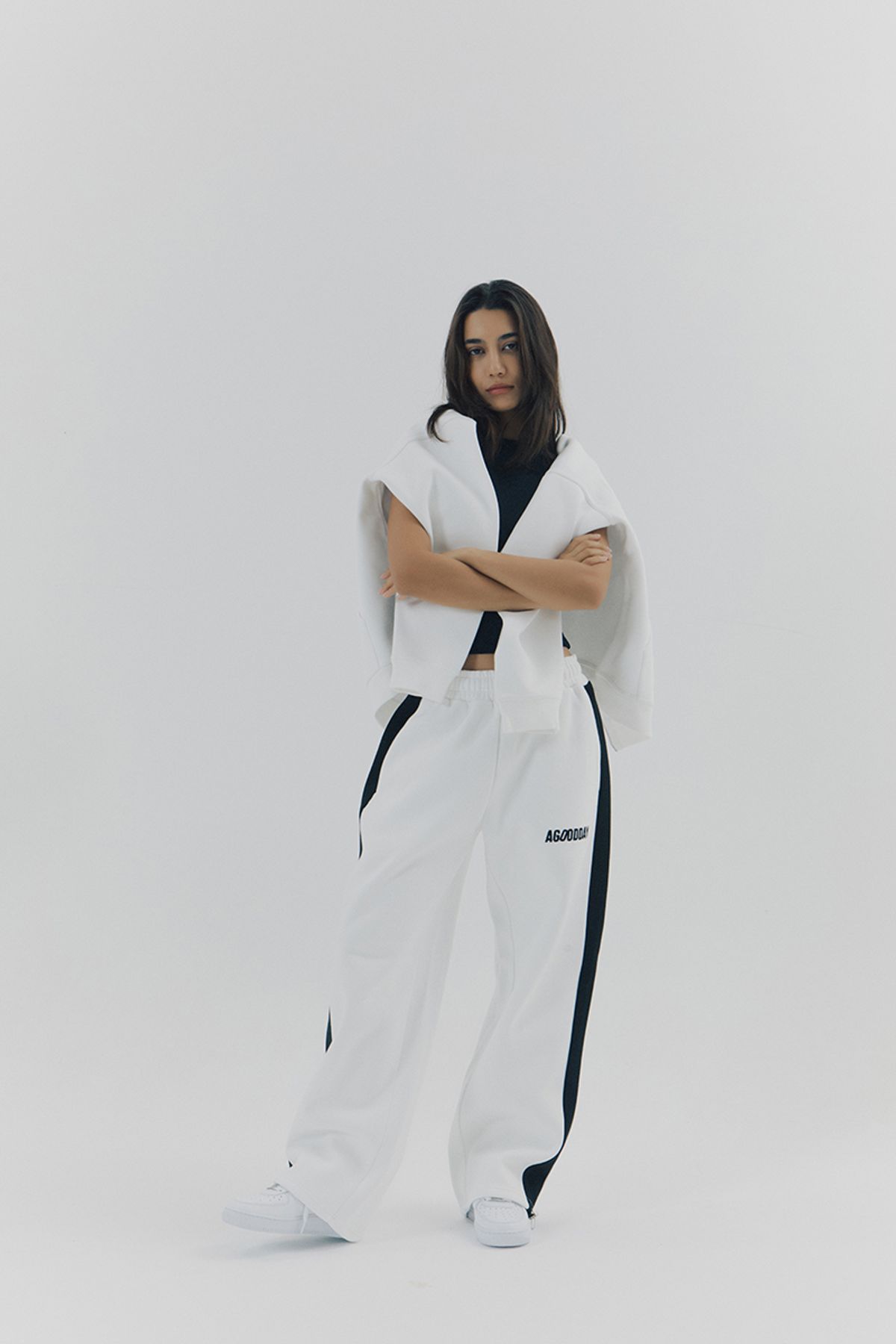 어굿데이(AGOODDAY) [UNISEX]  BELLUNA LINE PANTS (white)