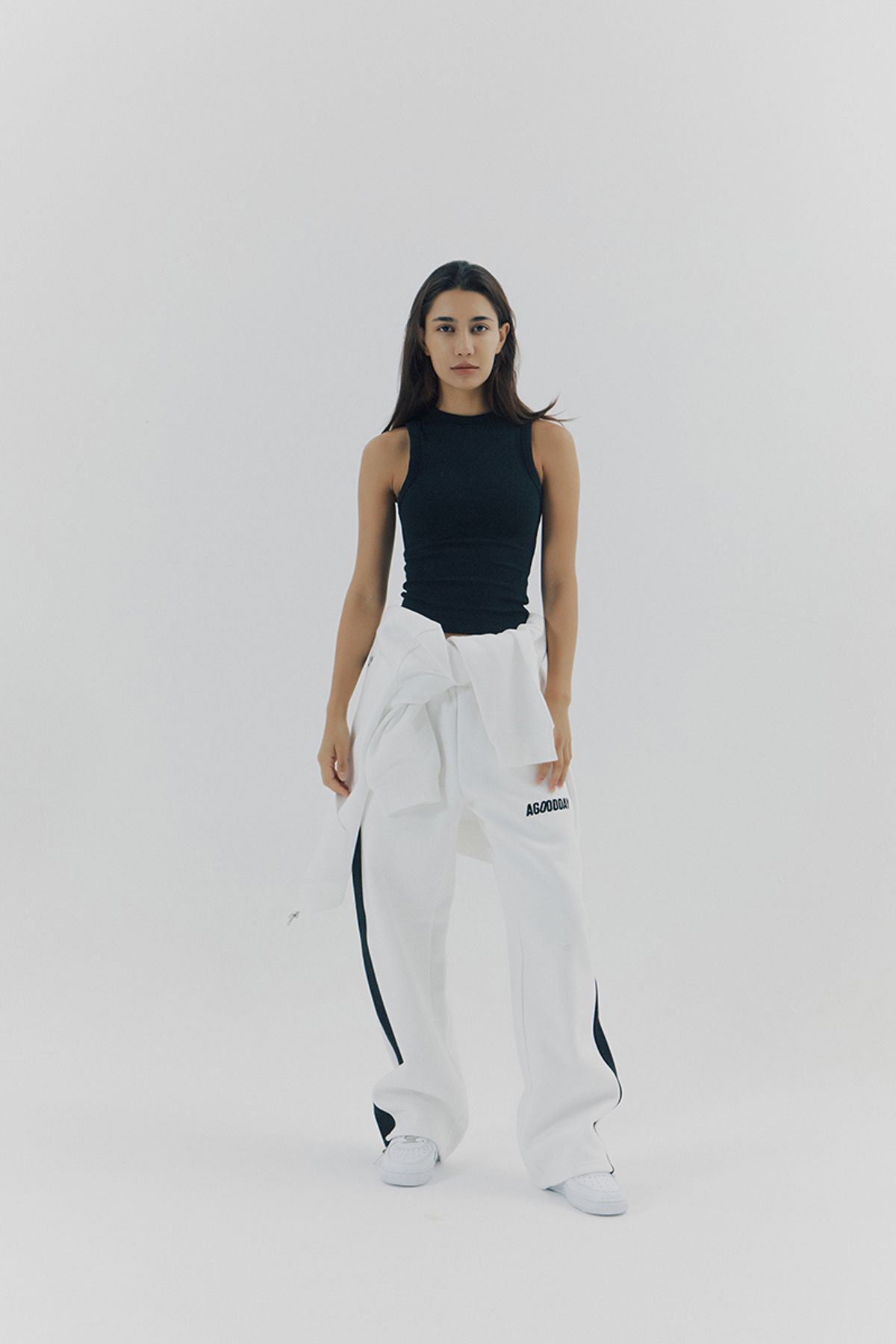 어굿데이(AGOODDAY) [UNISEX]  BELLUNA LINE PANTS (white)