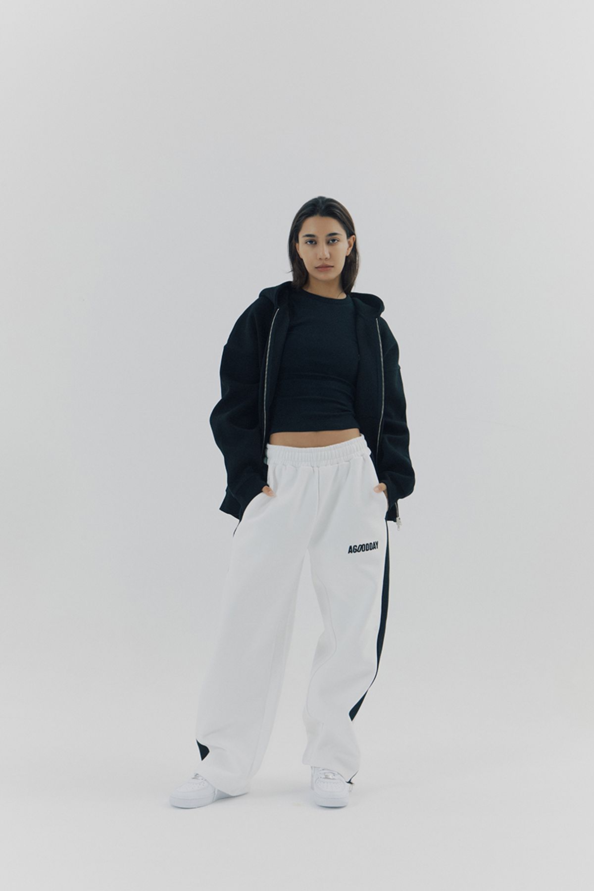 어굿데이(AGOODDAY) [UNISEX]  BELLUNA LINE PANTS (white)