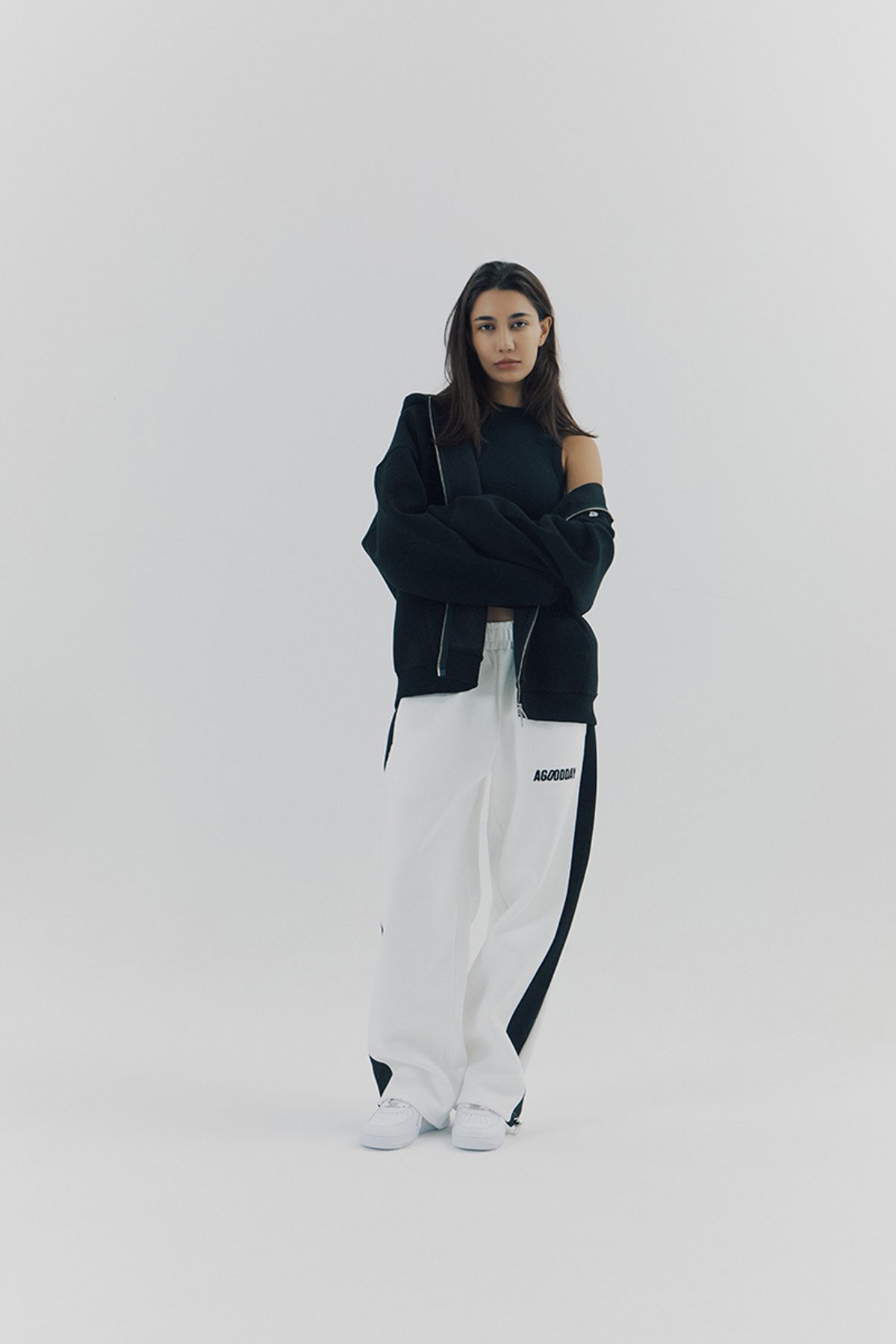 어굿데이(AGOODDAY) [UNISEX]  BELLUNA LINE PANTS (white)