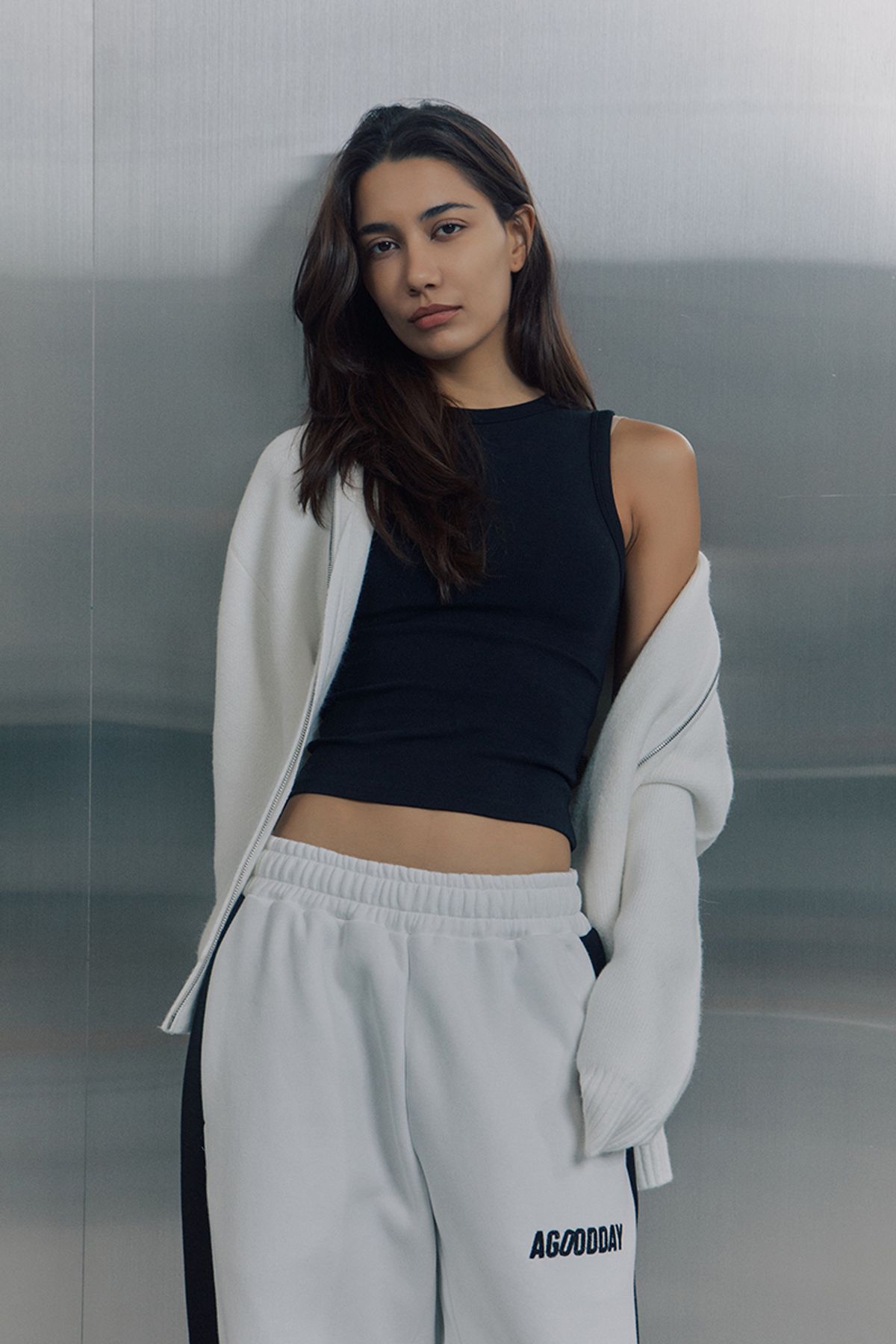 어굿데이(AGOODDAY) [UNISEX]  BELLUNA LINE PANTS (white)