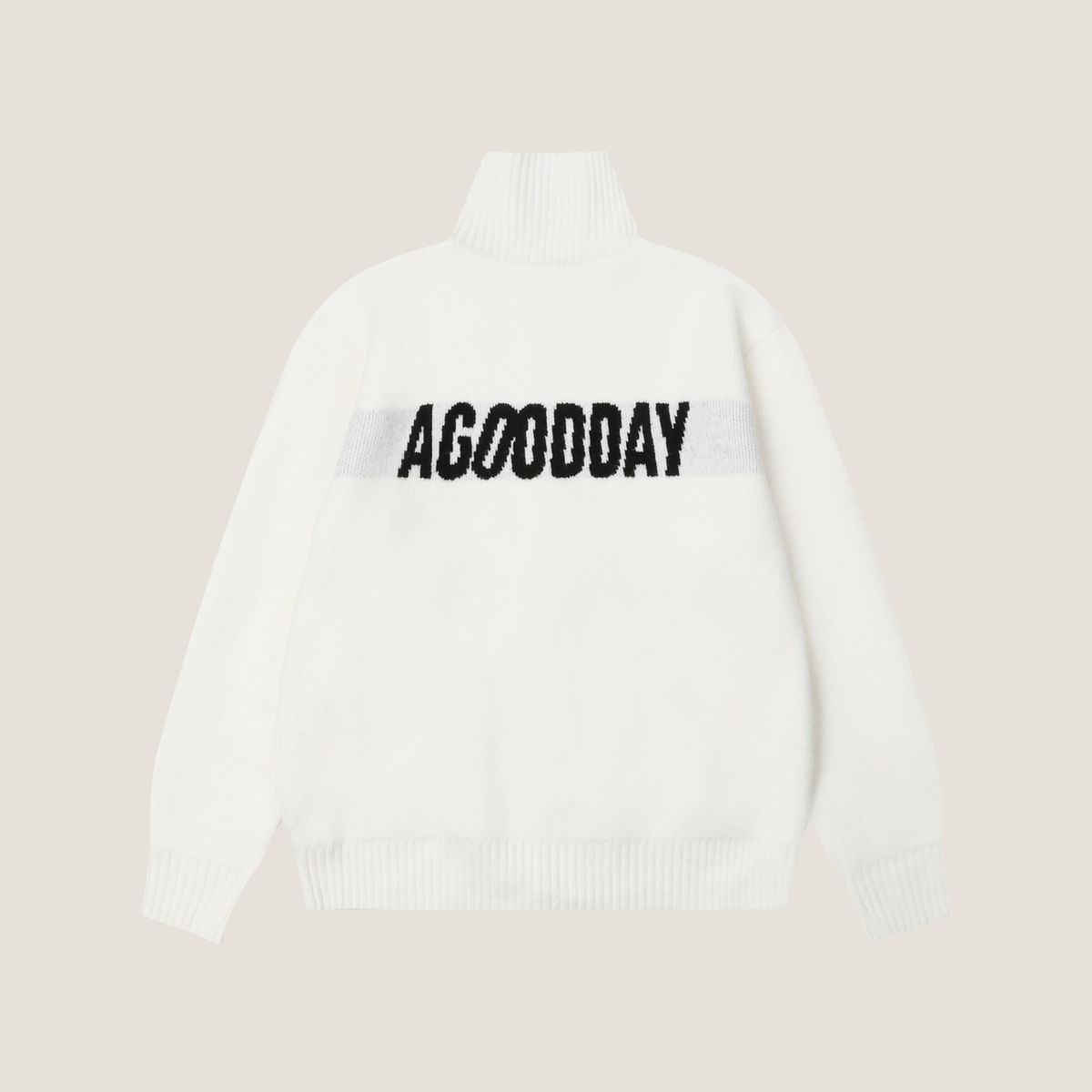 어굿데이(AGOODDAY) [UNISEX]  TEMBER SWEATER (white)