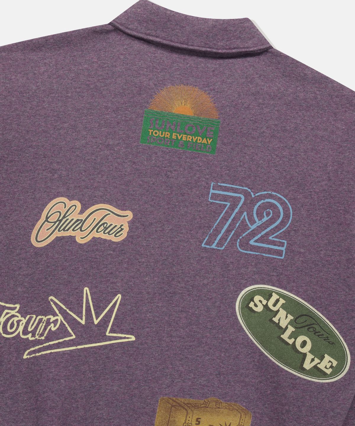 썬러브투어(SUNLOVETOUR) T Collar Half ZIp Sweatshirt Purple