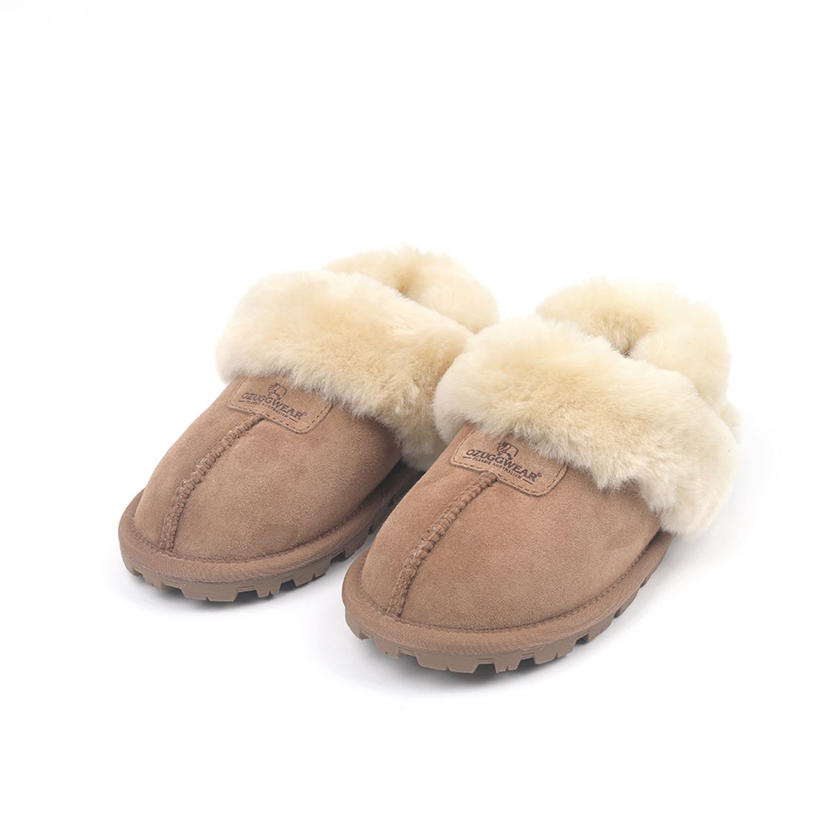 오즈어그웨어(OZ UGG WEAR) 어덜트 코게트 슬리퍼 울스트랩 브라운