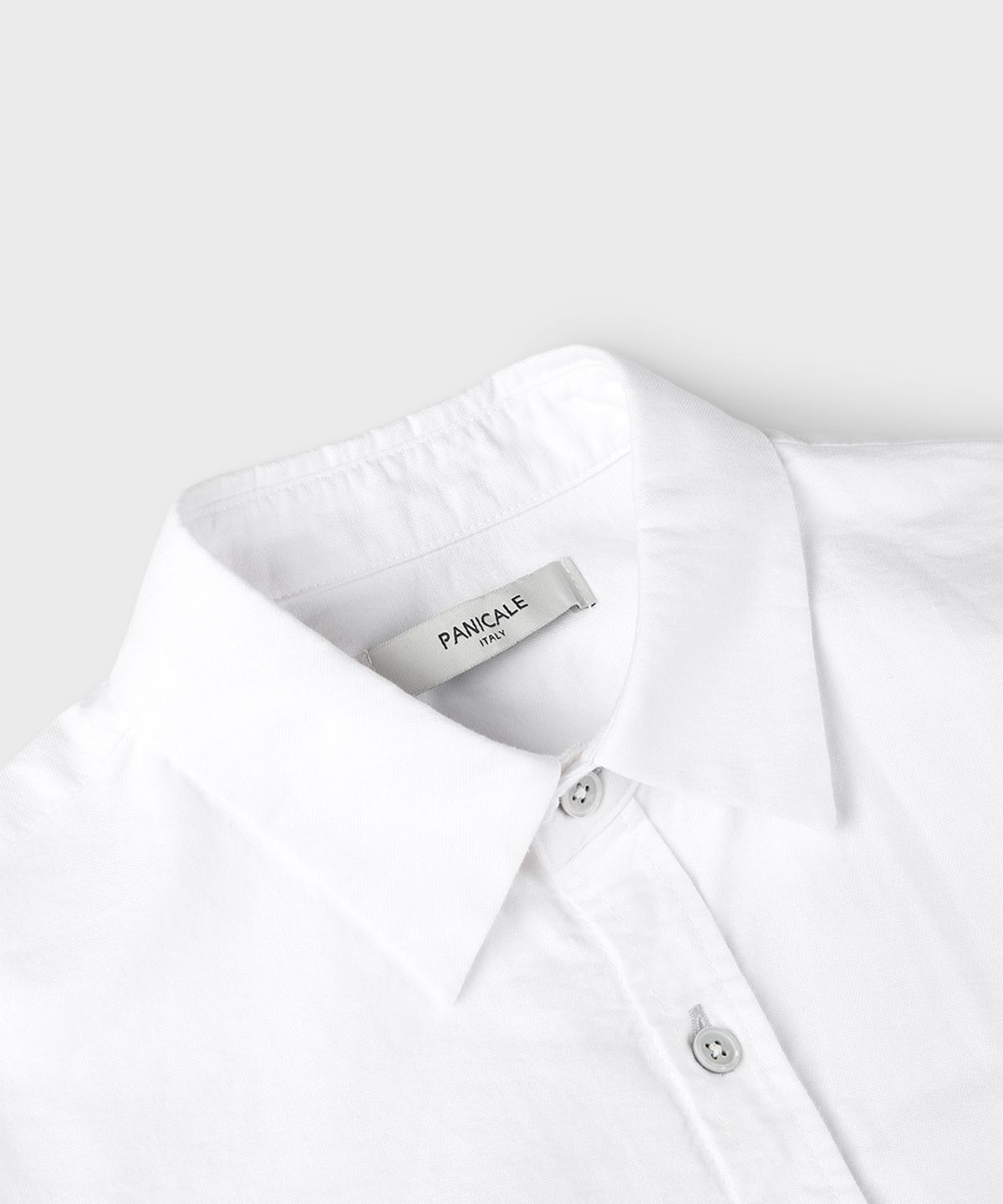 빠니깔레(PANICALE) 화이트 코튼 옥스포드 셔츠