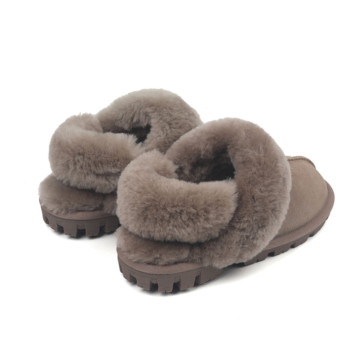 오즈어그웨어(OZ UGG WEAR) 어덜트 코게트 슬리퍼 울스트랩 블랙브라운