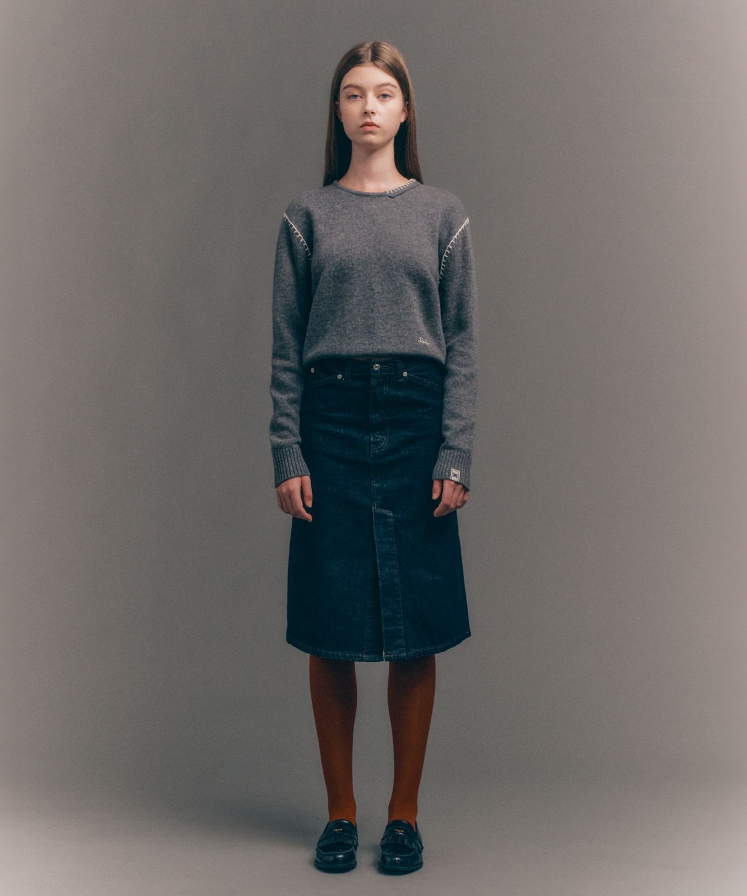 ★2023SS新作★SATUR★Marradi Denim Midi Skirt MUSINSA | SATUR (W) Maradi Denim Midi Skirt Indigo Blue