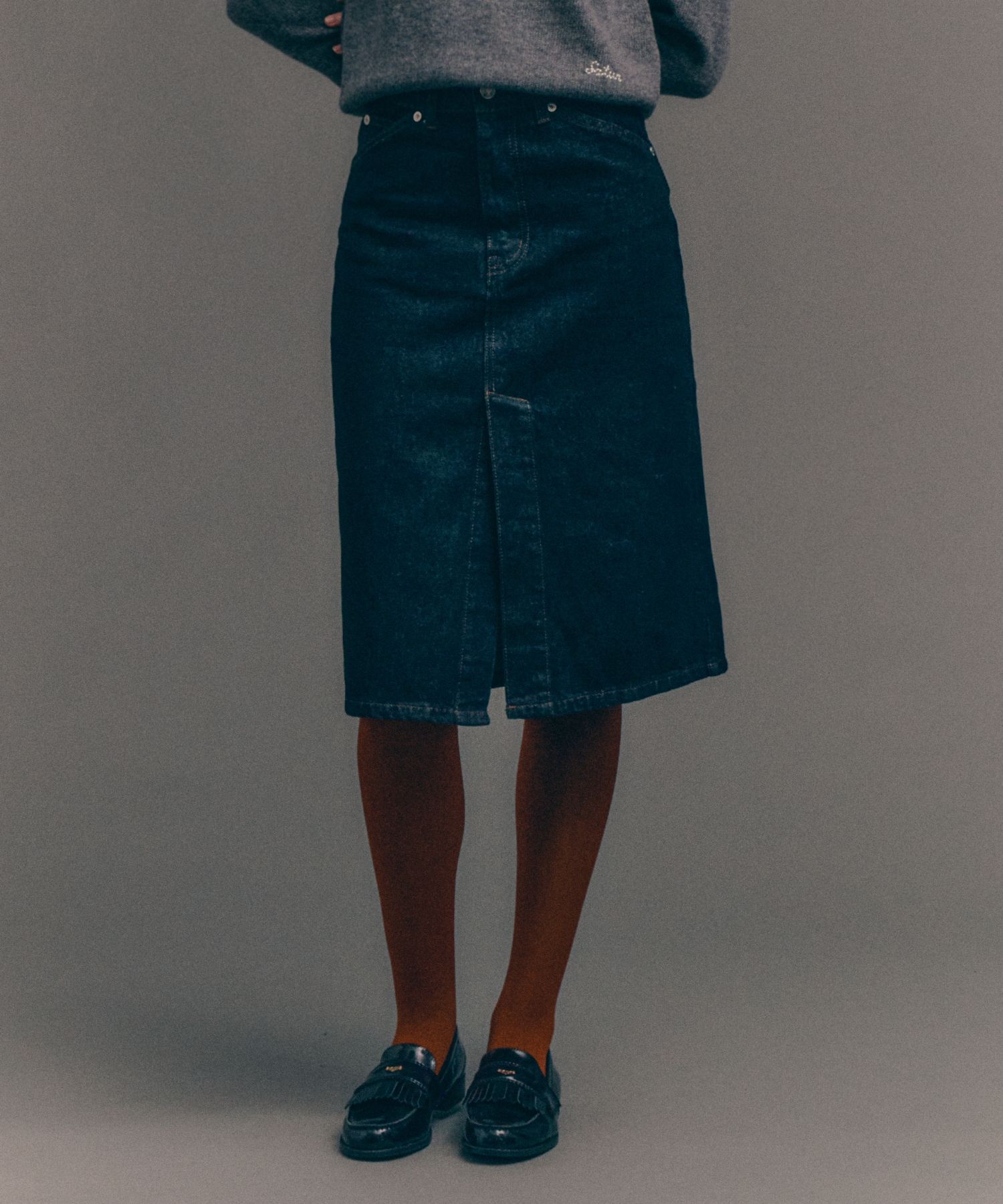 ☆送料・関税込☆SATUR★(W) Marradi Denim Midi Skirt★ MUSINSA | SATUR (W) Maradi Denim Midi Skirt Indigo Blue