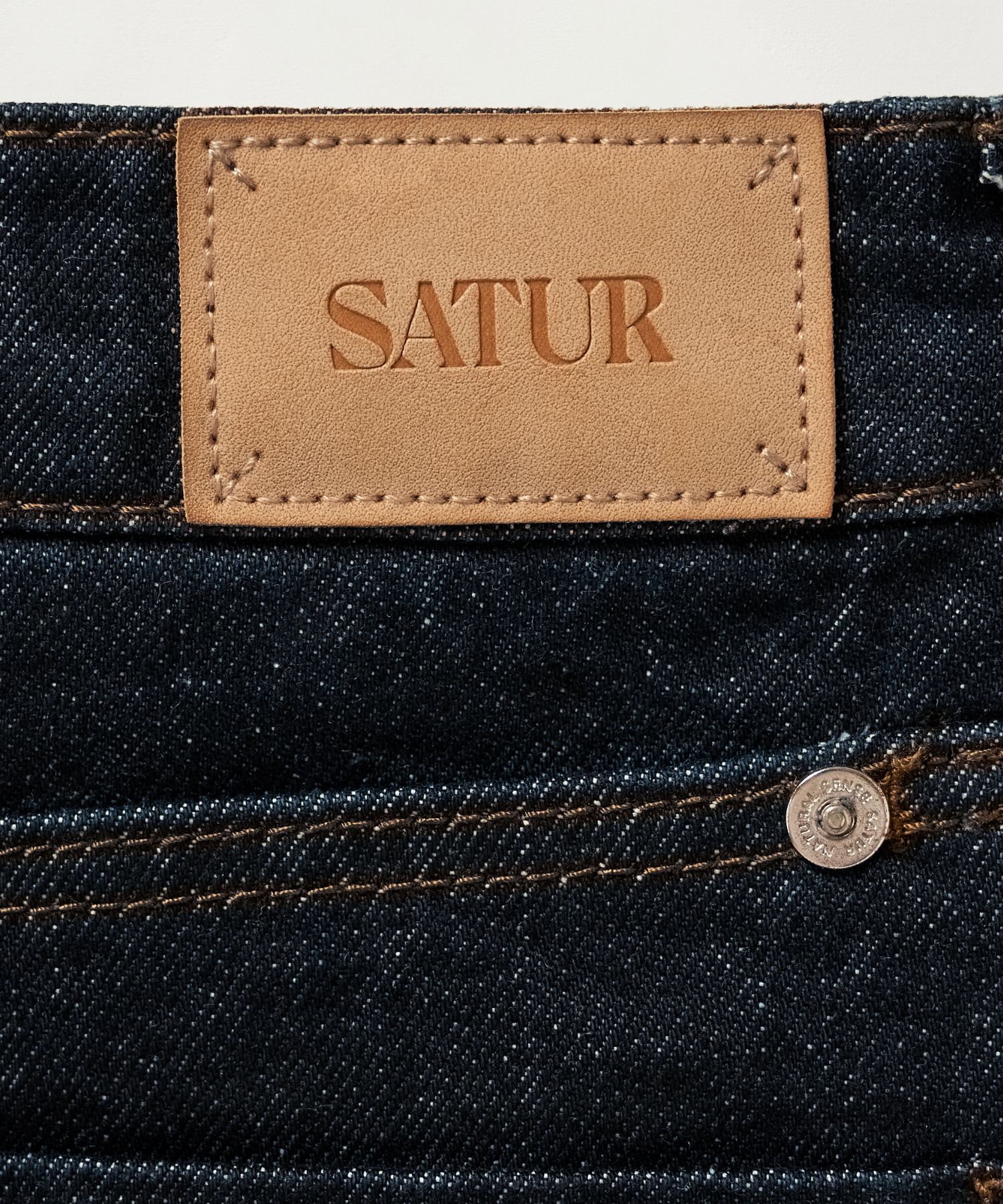 MUSINSA | SATUR (W) Maradi Denim Midi Skirt Indigo Blue